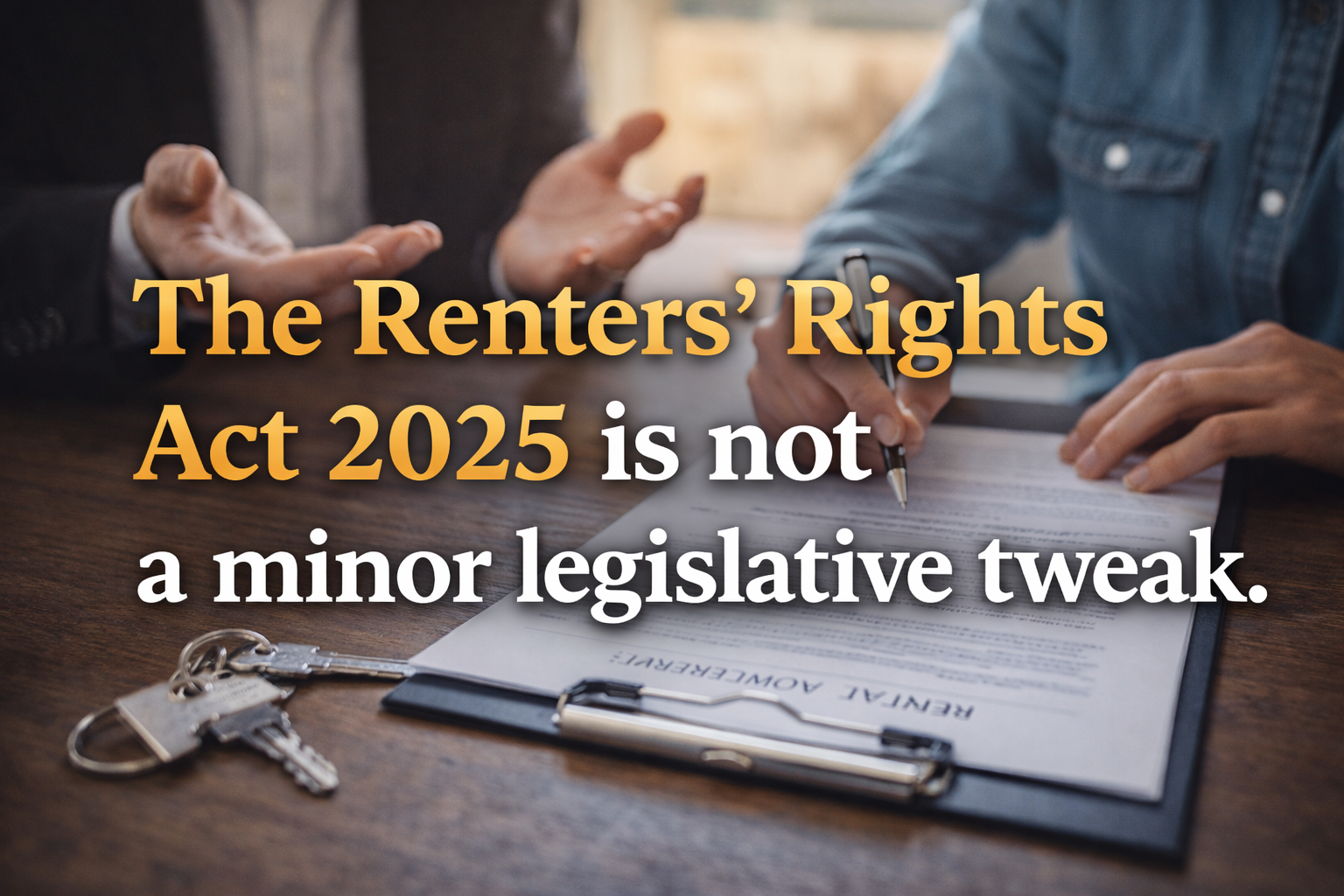 The Renters’ Rights Act 2025: Why Self-Managing Just Got More Complicated