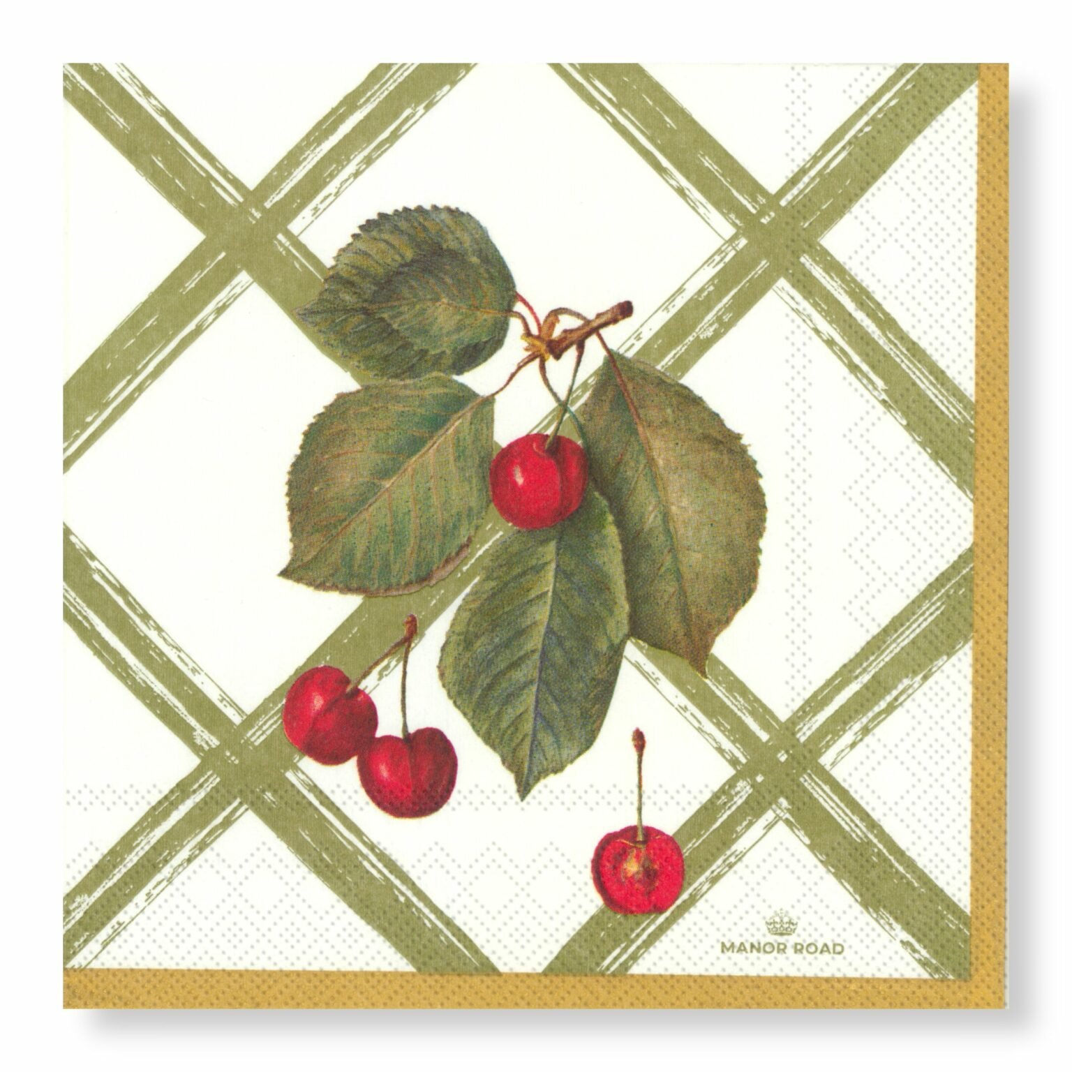 Cherry Canvas Napkins – Cocktail - Manor Road