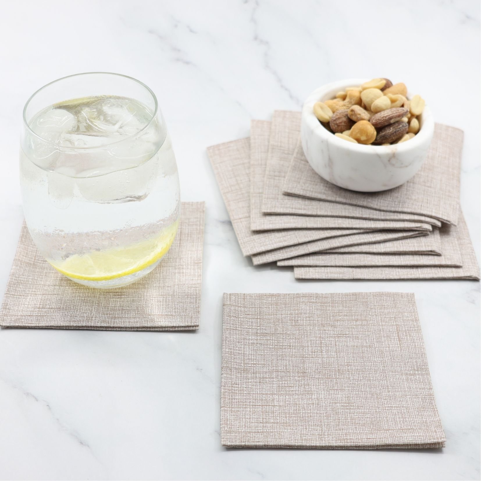 Brown- Extra Soft 80pk Napkins – Small Cocktail - Bionap