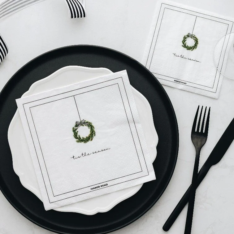 Tis the season Cocktail Paper Napkin- Manor Road