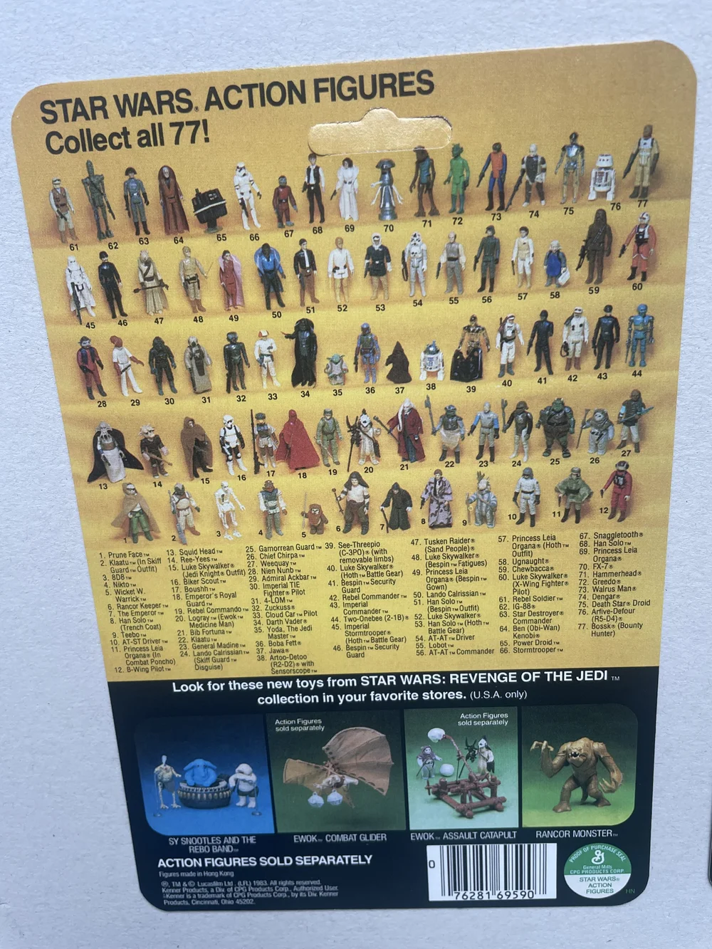 Star Wars 1984 - Kenner ROTJ 79back A - Klaatu (In Skiff Guard Outfit