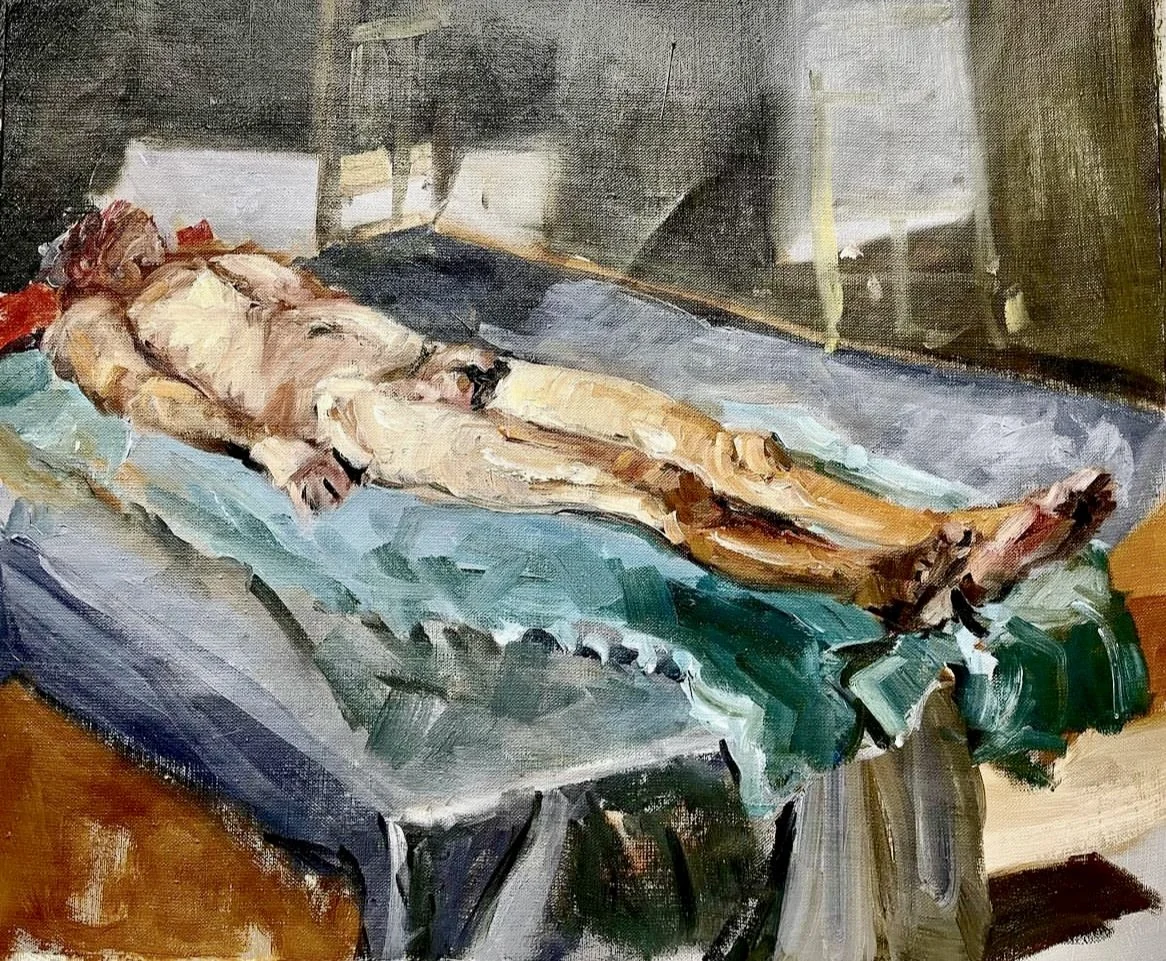 Lambert ligt, olieverf op linnen