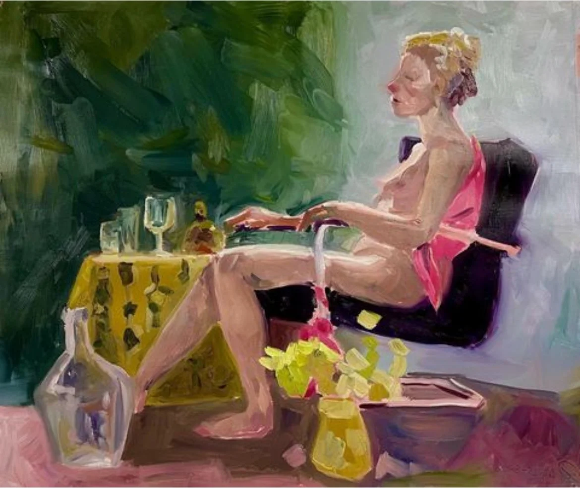 Borreltje, olieverf op linnen