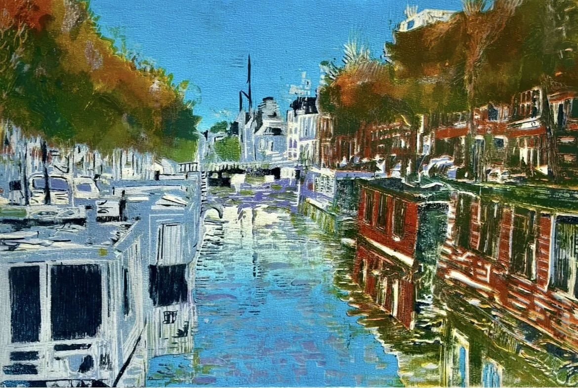 Duo, houtsnede, 32x44cm