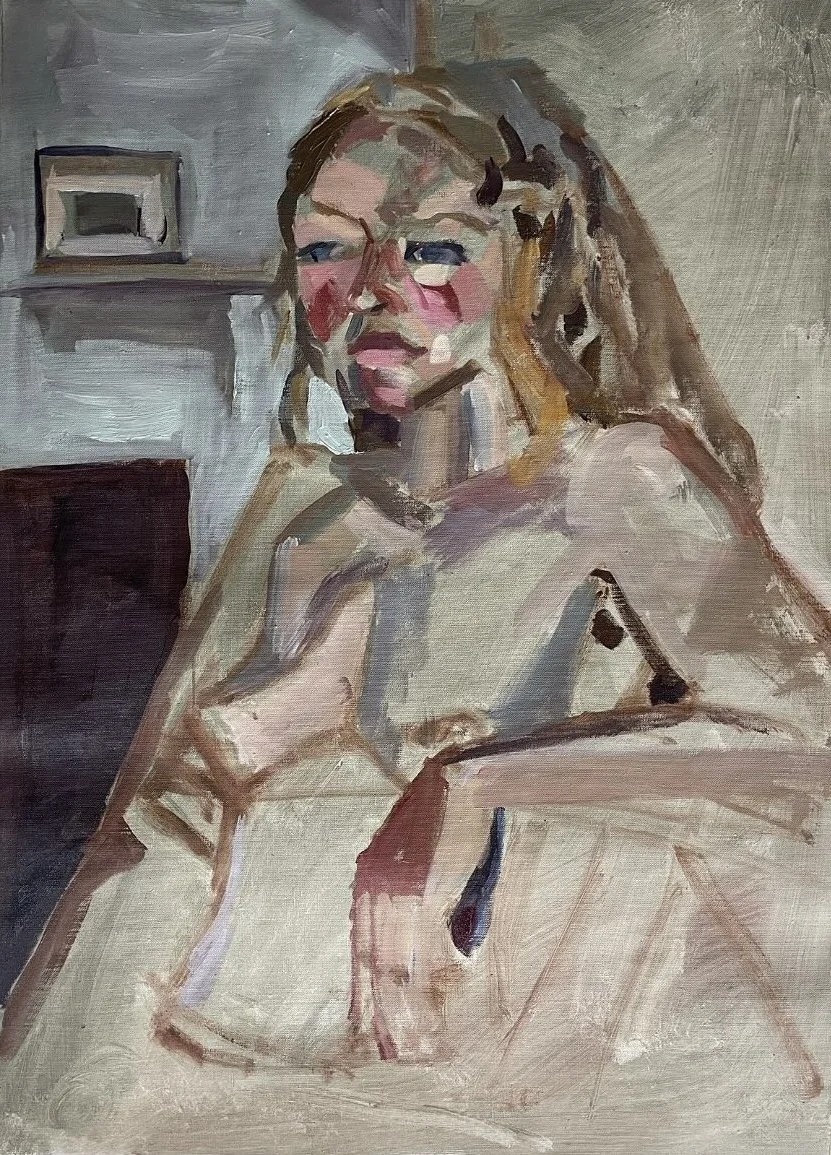 Marieke, olieverf op linnen 70x60cm, 2024