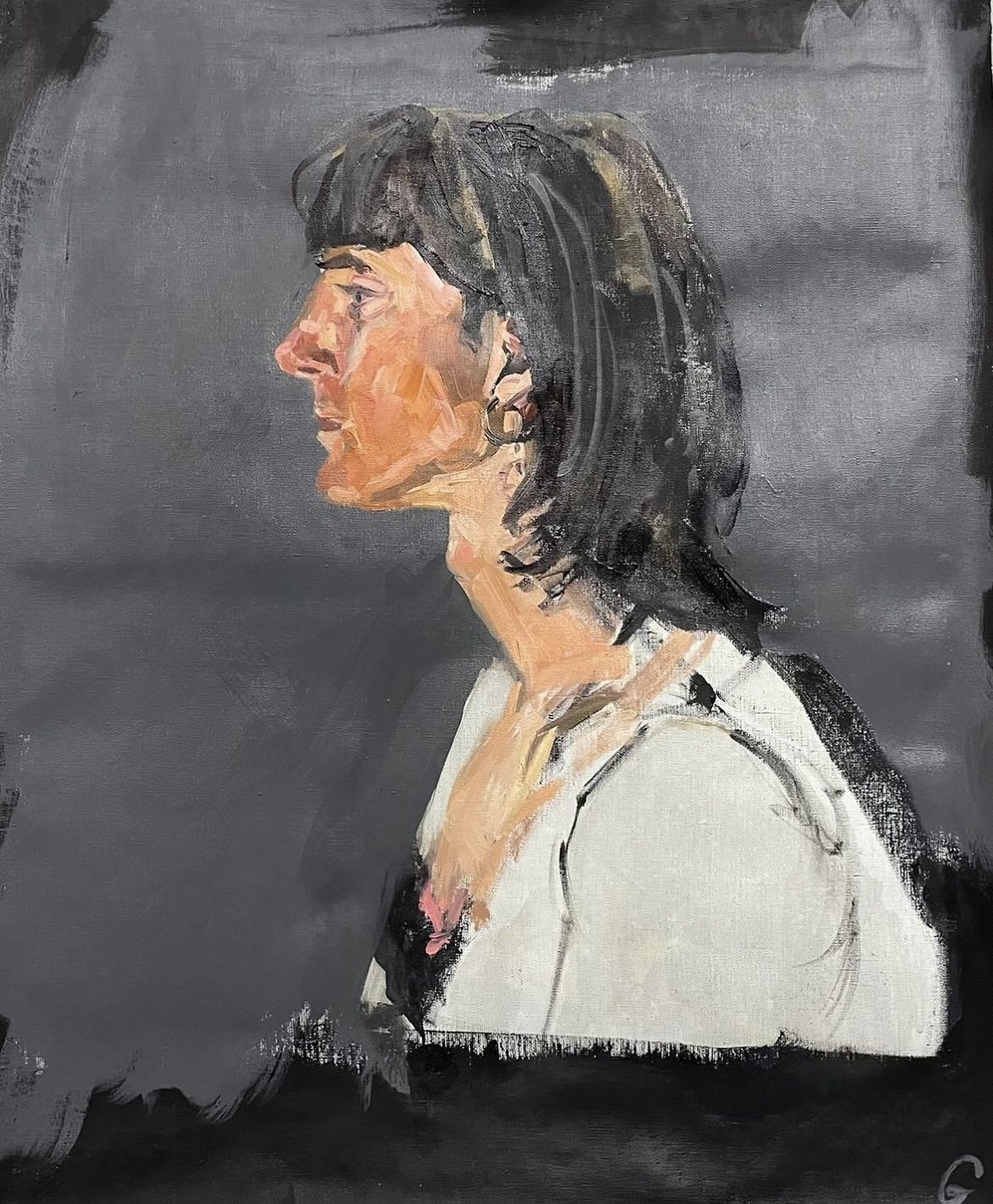 Tristan, olieverf op linnen, 60x50 cm, 2024