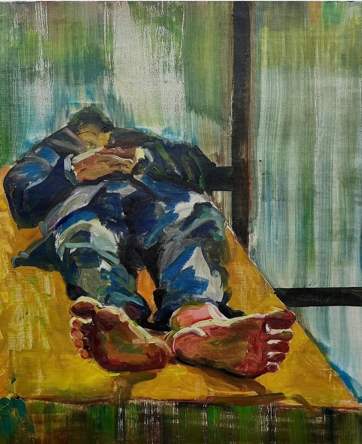 Muzamil, olieverf op Linnen, 68x55cm 2024