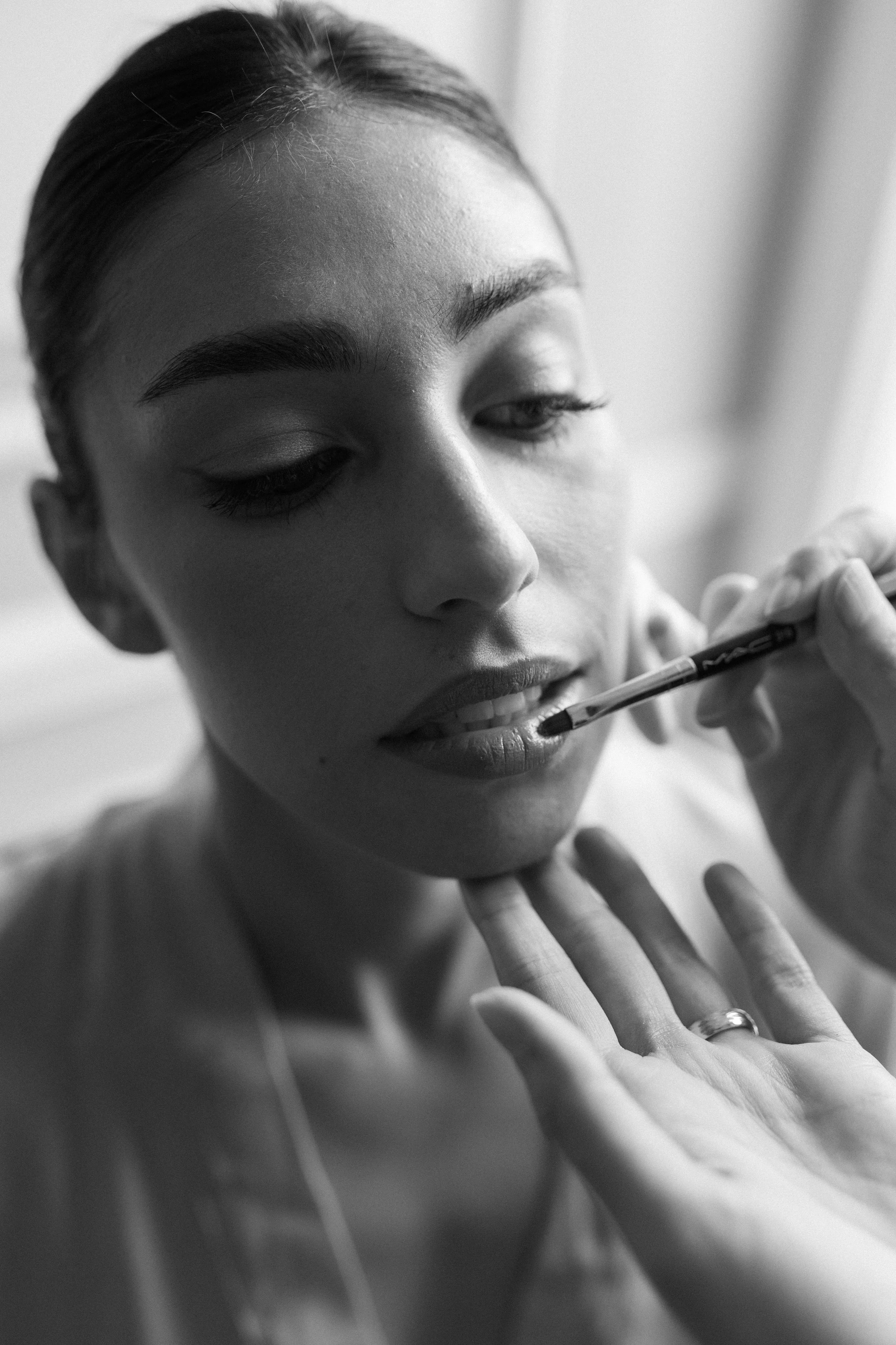 Getting ready bride 