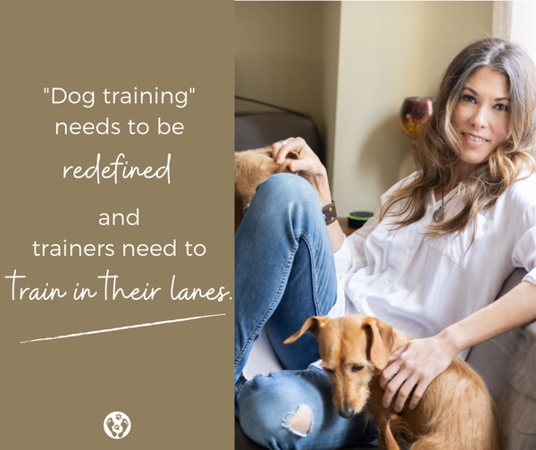 Dog training needs to be redefined, and trainers need to train in their lanes.