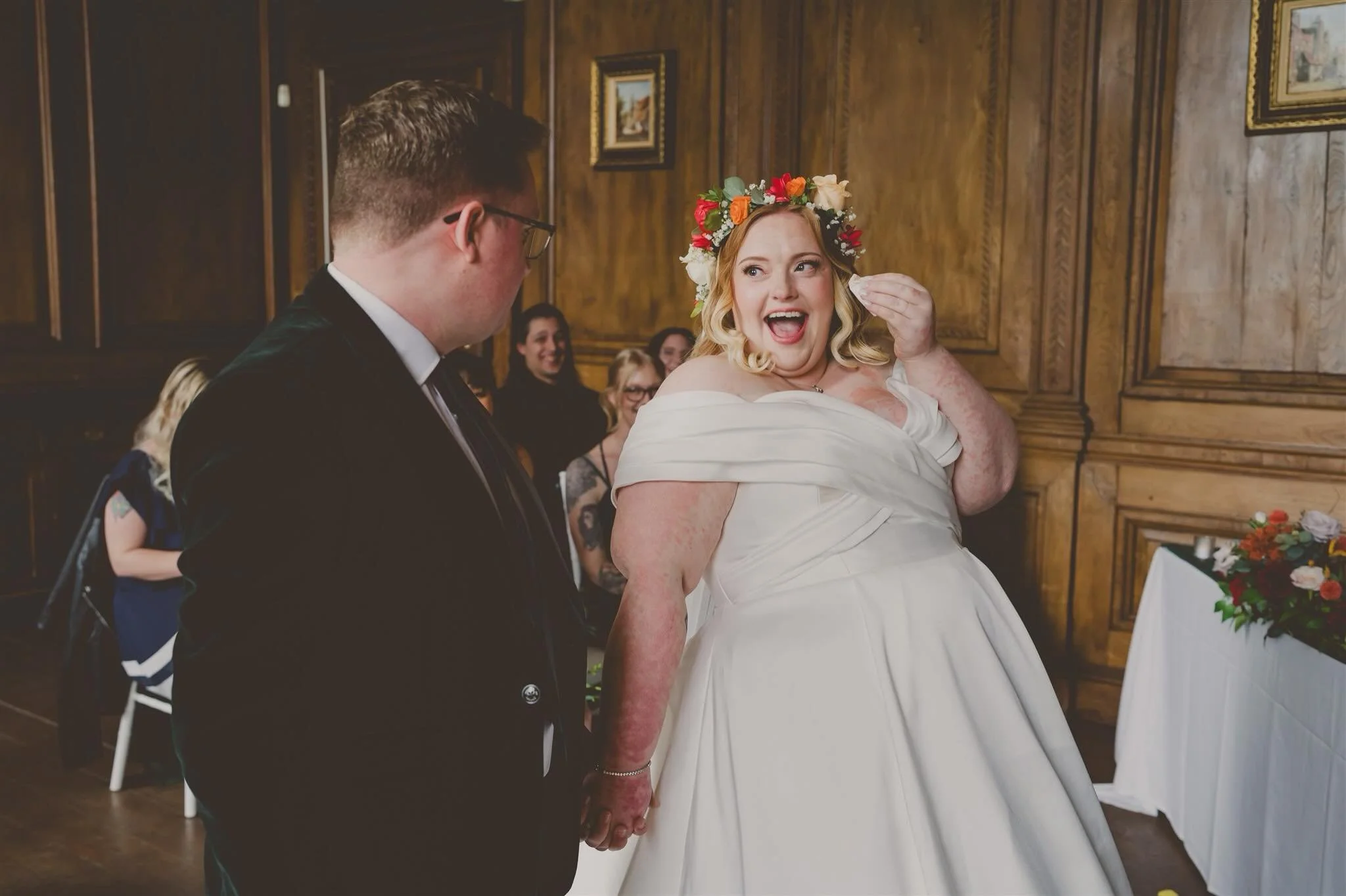 A gorgeous, autumnal wedding from last year. Ollie and Emma chose to have a really intimate wedding, surrounded by their closest pals and a very cheeky doggie. It was magic.