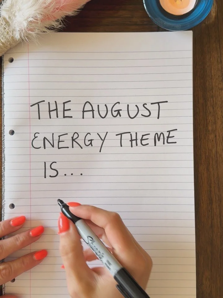 Welcome to AUGUST 🌼

The theme for this month is SURRENDER IT 🪽

A fast paced month with the eclipse portal opening on the Virgo New Moon Aug 23rd ready for the eclipses in September. 

Are you feeling this energy already? 
So much to share with yo