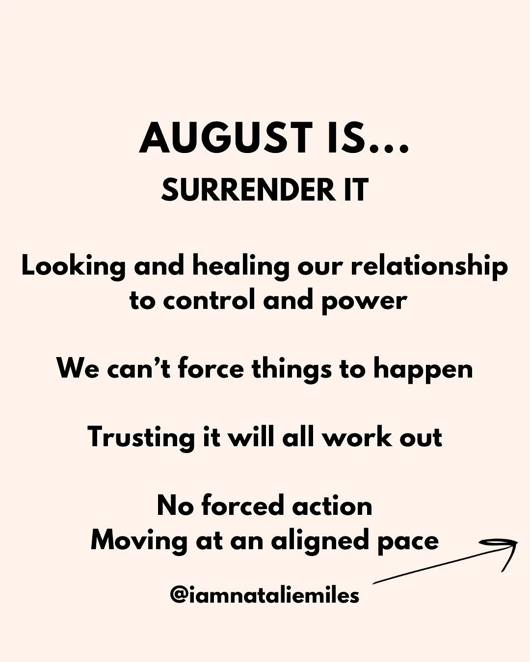 AUGUST IS 

SURRENDER IT
Share with someone who needs to see this today 💜

Resonate with this? Leave a comment below 👇🏻

If you want your FULL AUGUST ENERGY FORECAST including a 45 min video with all the themes, card spread and binaural beats acti
