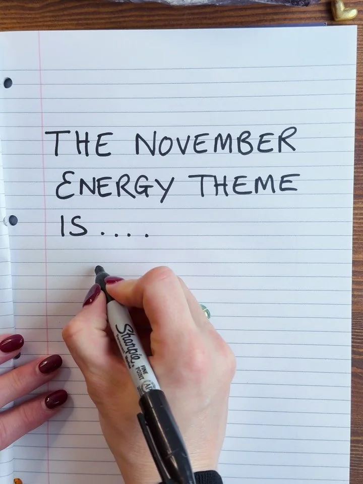 Welcome to NOVEMBER 🔥

The theme for this month is 
COMMITMENT
CHOICES 
COURAGE

We are in challenging, uncertain and confronting times, personally and in the collective
But it&rsquo;s also a time of tremendous growth, opportunity and alchemical tra