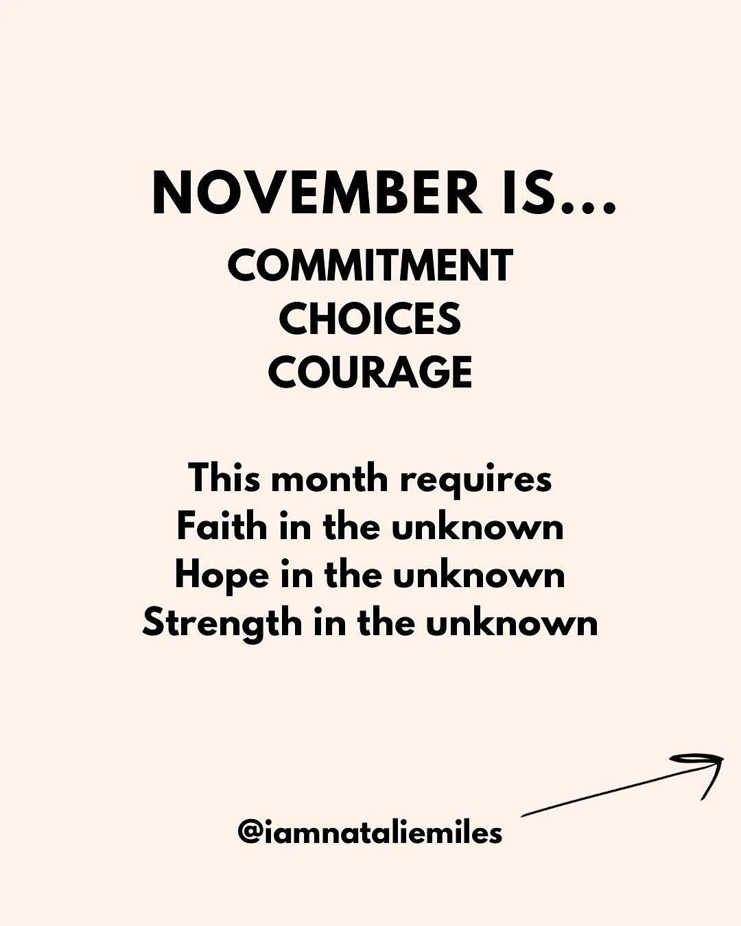 NOVEMBER IS 

COMMITMENT. CHOICES. COURAGE.
Share with someone who needs to see this today 💜

Resonate with this? Leave a comment below 👇🏻

If you want your FULL NOVEMBER ENERGY FORECAST including a 1 hour video with all the themes, card spread an