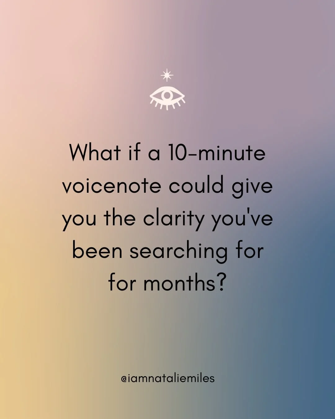 If you&rsquo;ve been going round in circles on a decision &mdash; your spirit team has something to say.

My Audio Recorded Sessions are a personalised 10&ndash;15 min voice note audio reading on the question you&rsquo;re holding right now. I connect