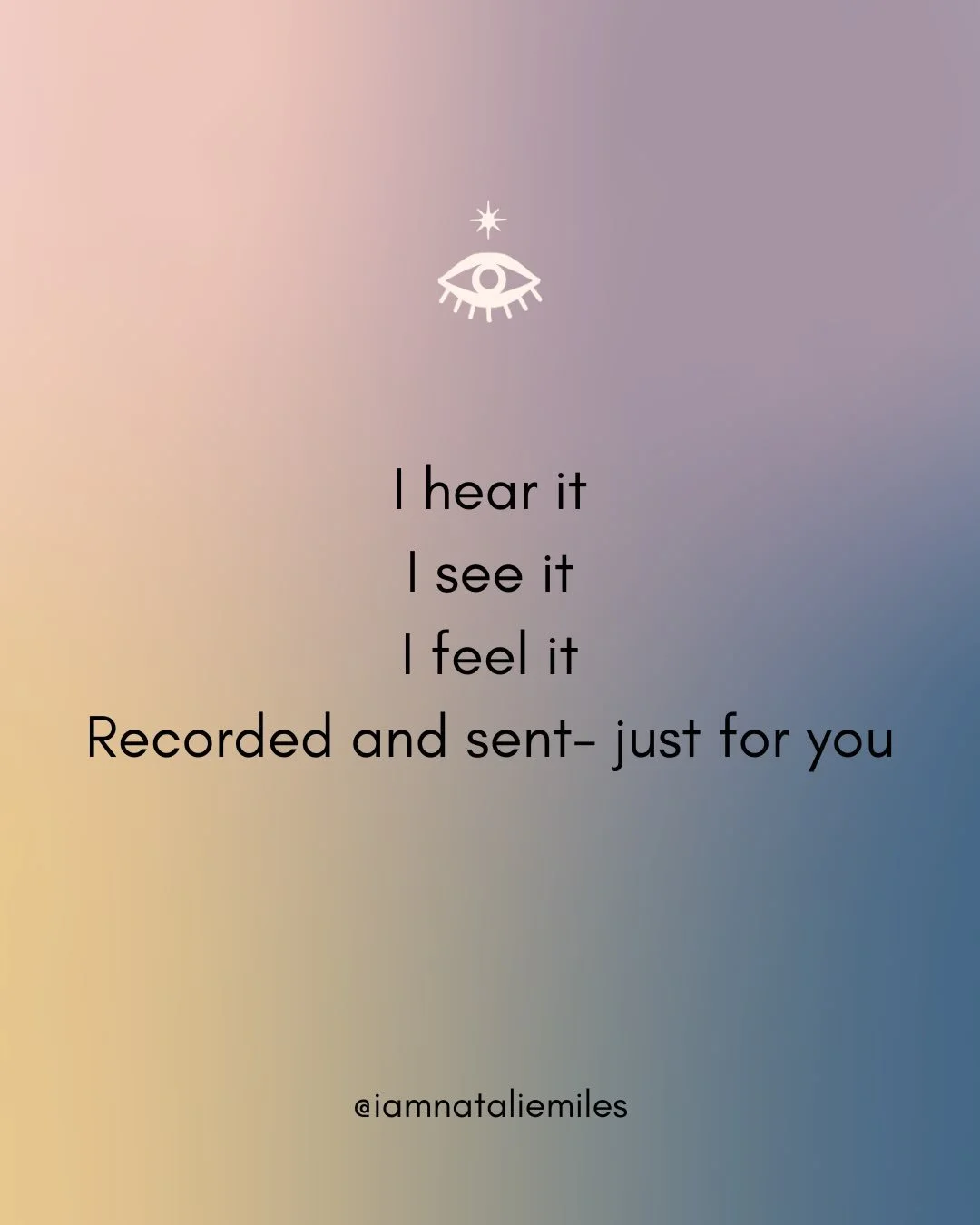 I am loving the voice notes from your spirit team! 💜

Something I get asked a lot- what actually happens in a session?

I read your question. I bring your spirit team forward. I hear, see and feel what wants to come through for you- including moment