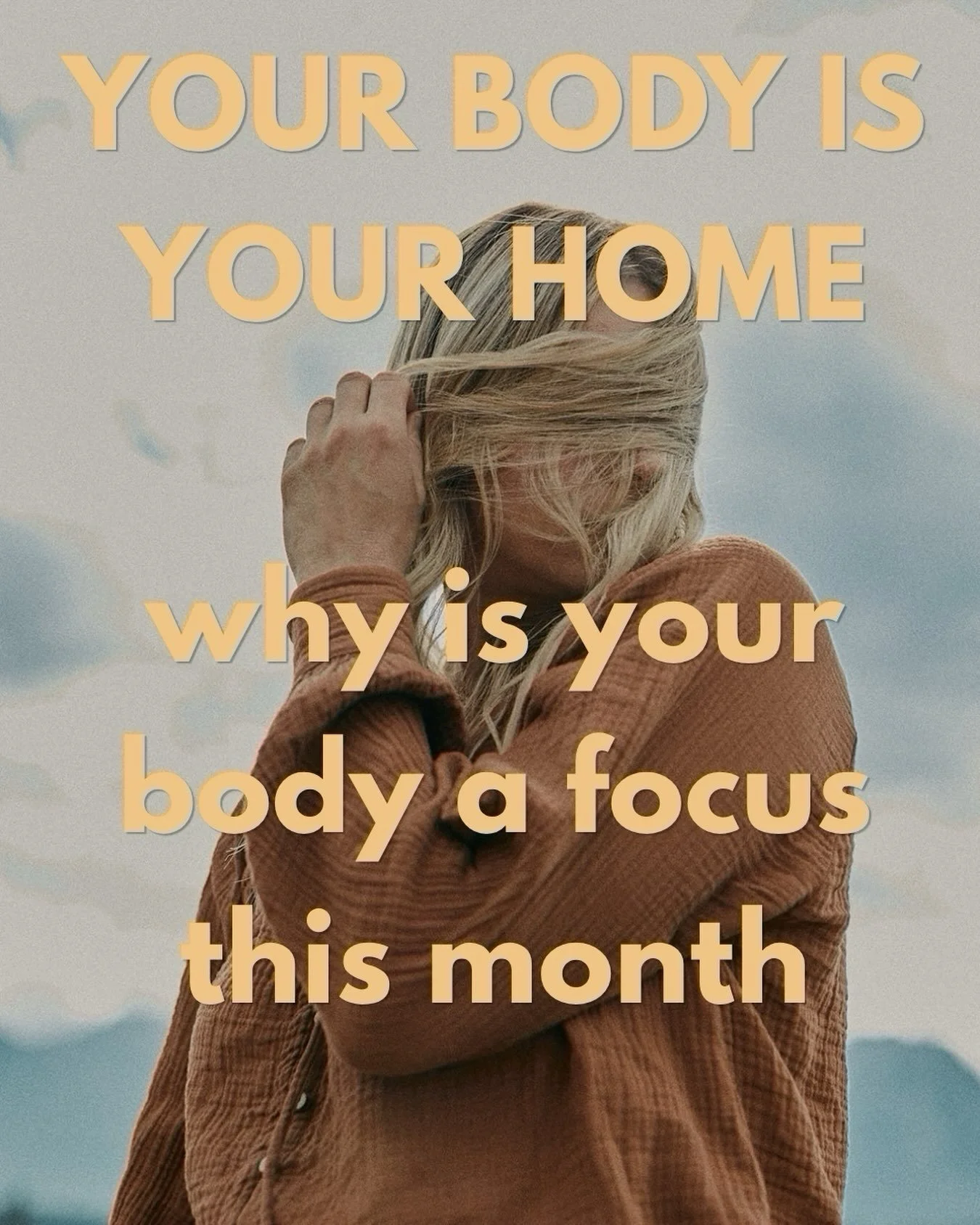 This month&rsquo;s energy theme is THE HOMECOMING 
so it came through there would be a focus on the BODY. 

YOUR BODY IS YOUR HOME 

Our souls live in our bodies. We have a relationship with our body and not just a physical one- but emotionally, spir