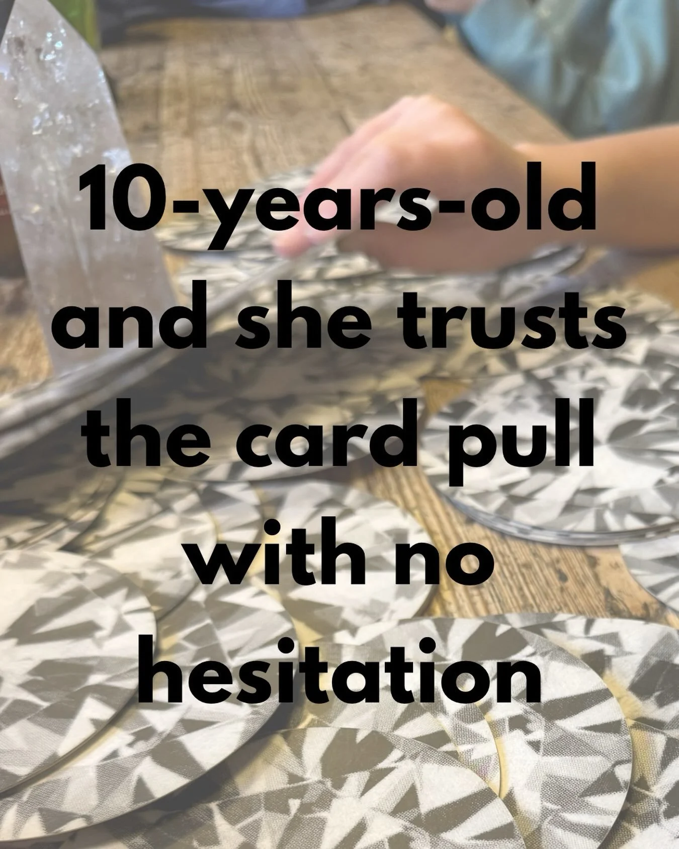 Highlight of my weekend&hellip; guiding a 10 year old to tap into her intuition and pick oracle cards 💜

She didn&rsquo;t need me&hellip; she already knew what to do. 

We also smudged her home and she came round with me pointing out where she felt 