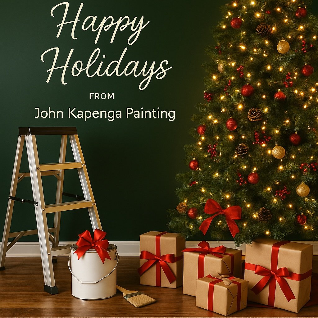 This year, we're just letting AI do it's job, making Christmasy Painter images for social media. We hope your holidays are as easy as an AI prompt. Let us know if you have any painting needs in the new year! #JohnKapengaPainting #WestMIPainter #Grand