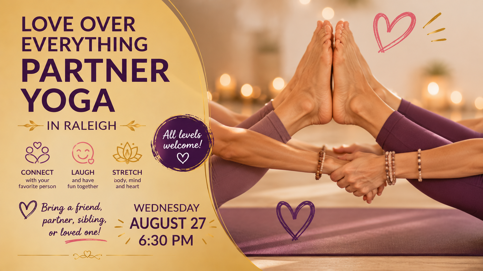 Love Over Everything Partner Yoga