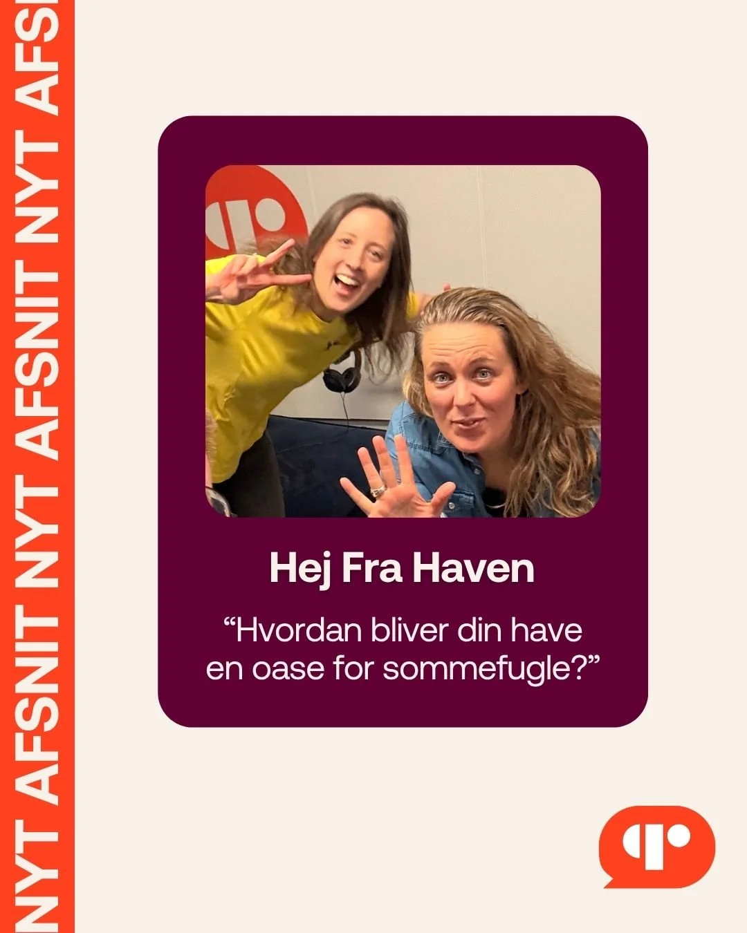 Sponsoreret af Jima Hegn, Haveselskabet og Gug anl&aelig;g og planteskole| 🎧 NYT AFSNIT UDE 🎧

 🦋 Denne gang har jeg inviteret biolog Zelina aka @ildfugl_com  i studiet, for at tale om sommerfugle, og alt det, vi (m&aring;ske) misforst&aring;r, n&