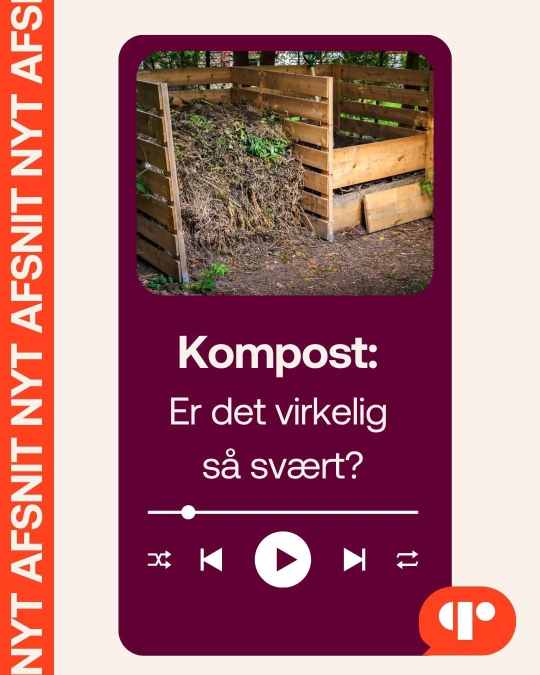 NY S&AElig;SON 🎧 #1: Kompost.
Sponsoreret af @jimahegn  og @haveselskabet  og @guganlaegogplanteskole 

KOMPOST! 
🌱 Det brune guld eller den smattede masse, der lugter? 

Uden tvivl kan din kompost blive begge dele. Det sidste er sket for mig, og d
