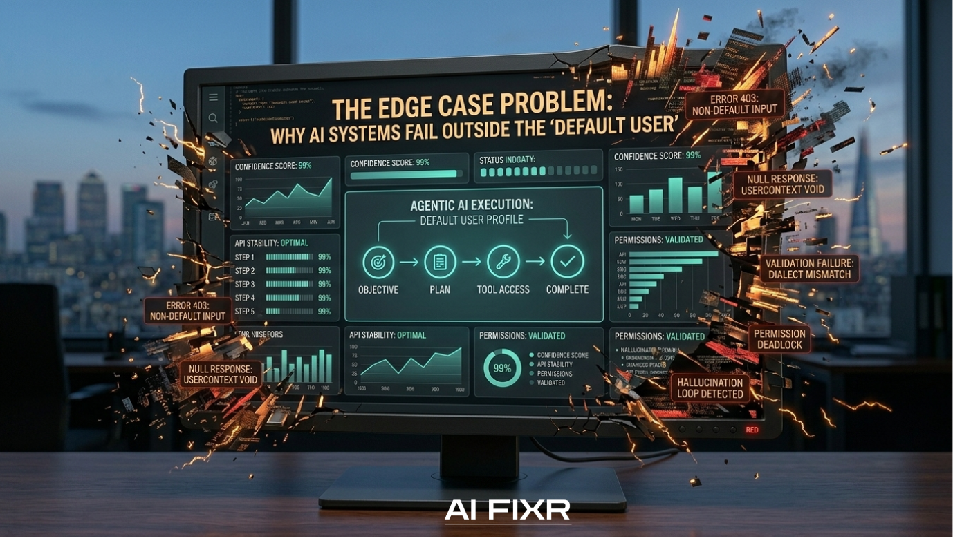 WHY AI FAILS: VOL 4 — The Edge Case Problem: Why AI Systems Fail Outside The “Default User”