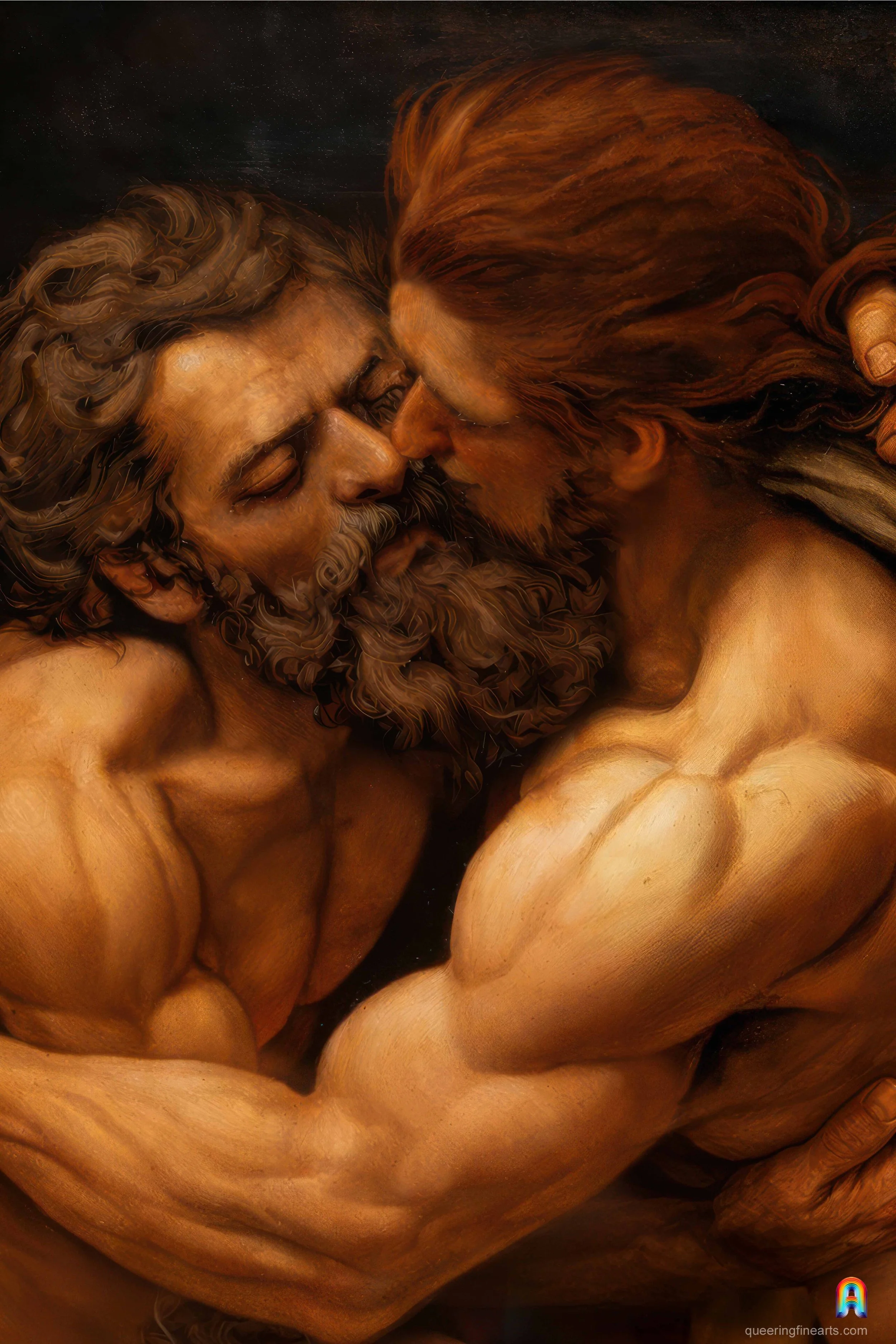 Vault Panel, Two Men Kissing