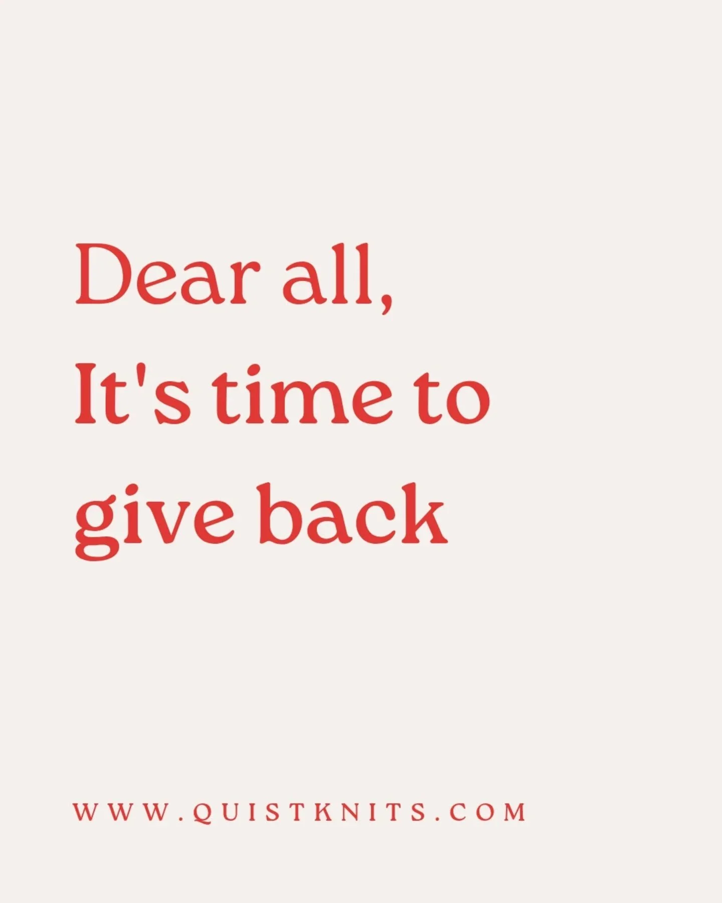 If you have followed me from the beginning, you know that for a long time, all sales of my knitting patterns were donated to various charities. When I decided to make Quist Knitwear into a side-buissnes, this was no longer an option for me financiall