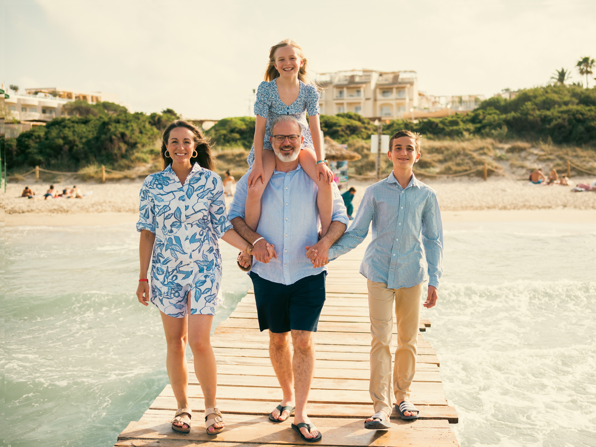 Daniel Phillips with his family