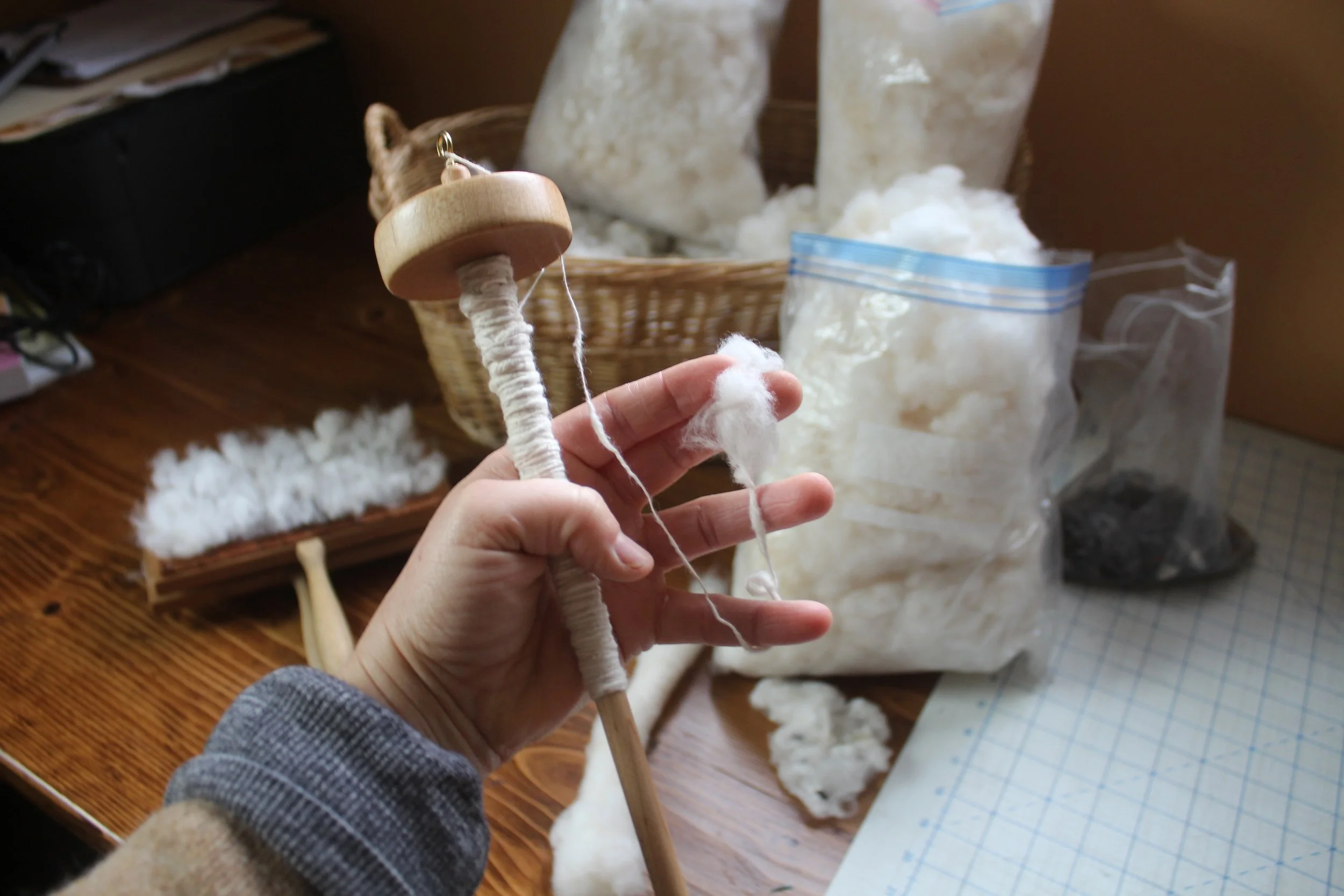 Home Grown Fiber: Ivory Spinners Cotton