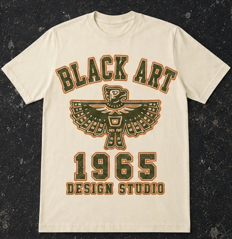 Retro 1965 T-Shirt (Olive/Orange)