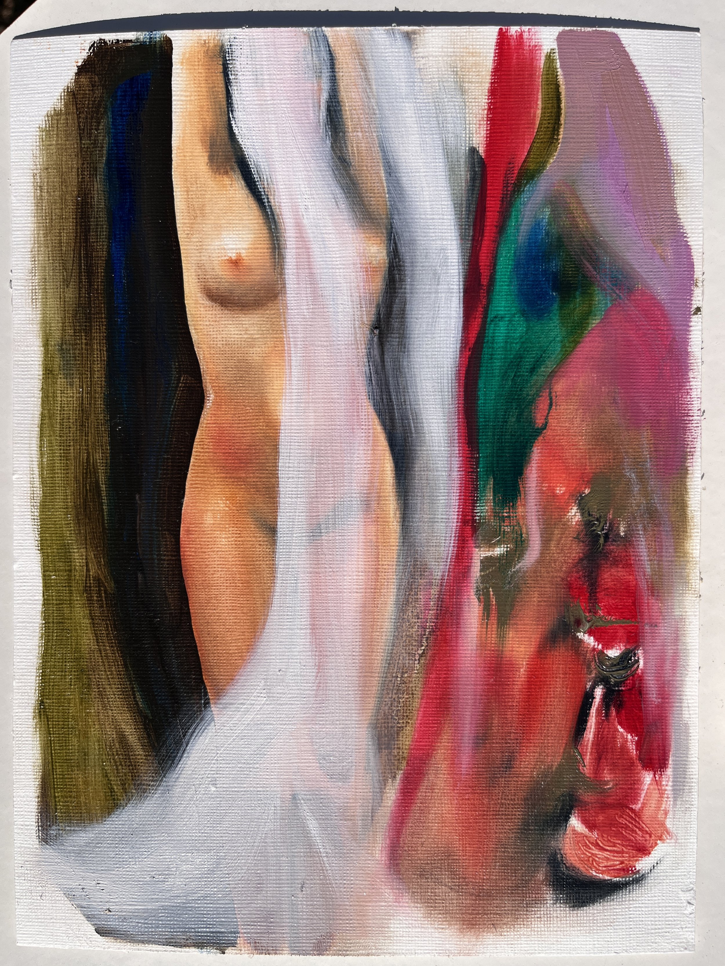 Oil Painting Art Brut Artist Companion Hamburg.JPG
