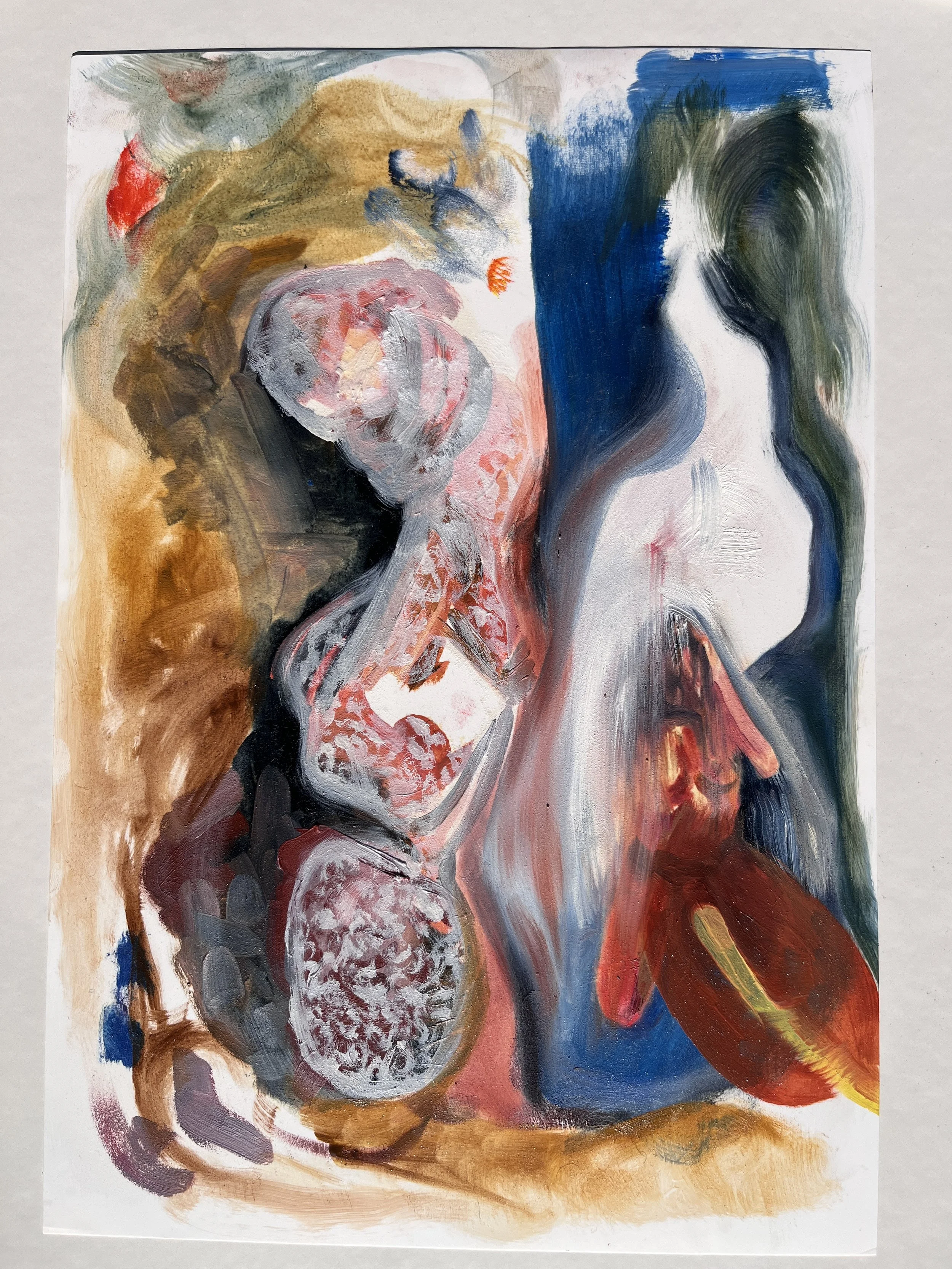 Oil Painting Art Brut Artist Milashka NYC.JPG