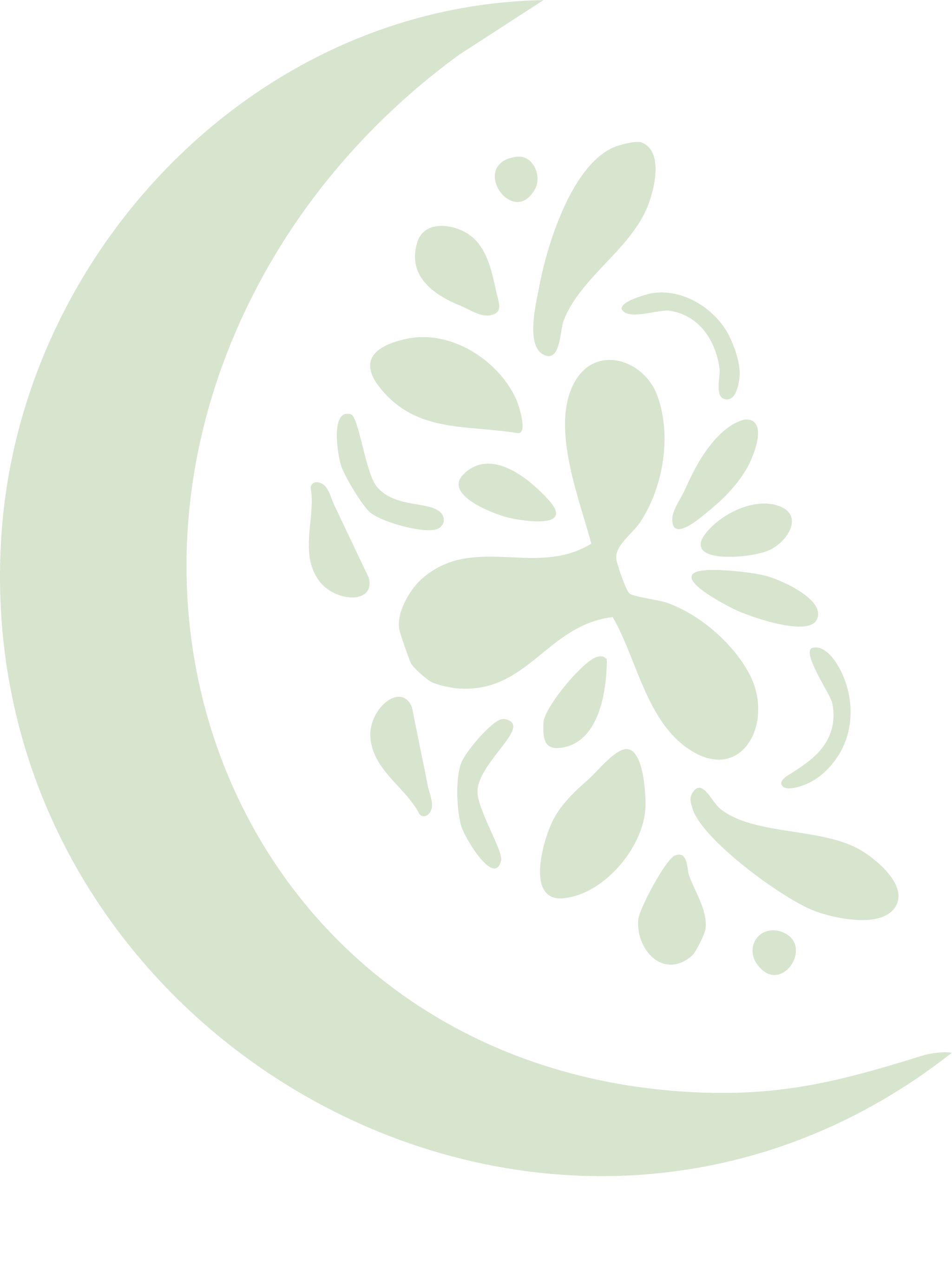 Stylized graphic of a crescent moon and a butterfly with abstract floral elements.