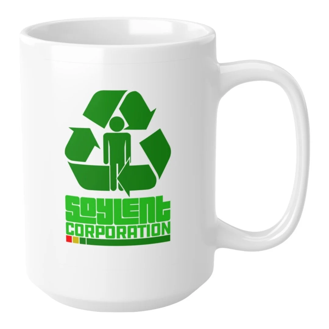 Soylent Corporation Recycle Man Symbol - Ceramic Coffee Mug - 15oz Right