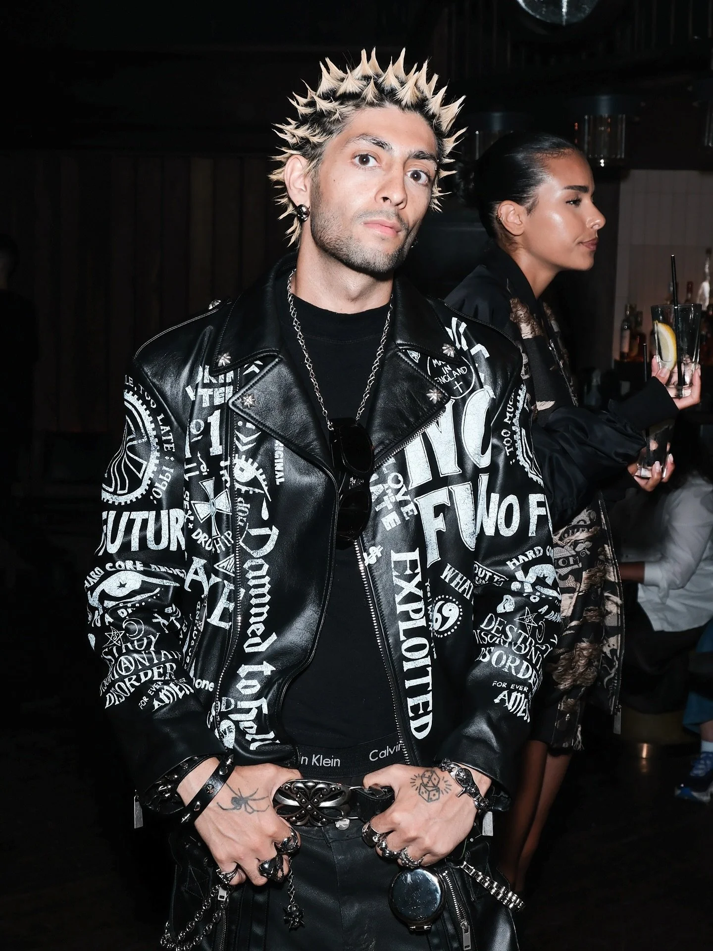 YungAlyy attends the John Richmond SS26 show in LFW