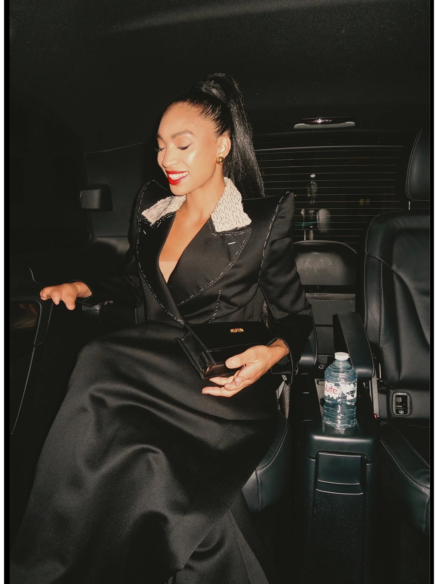 Lyric attends the Harris Reed SS26 show in LFW with Charlotte Tilbury