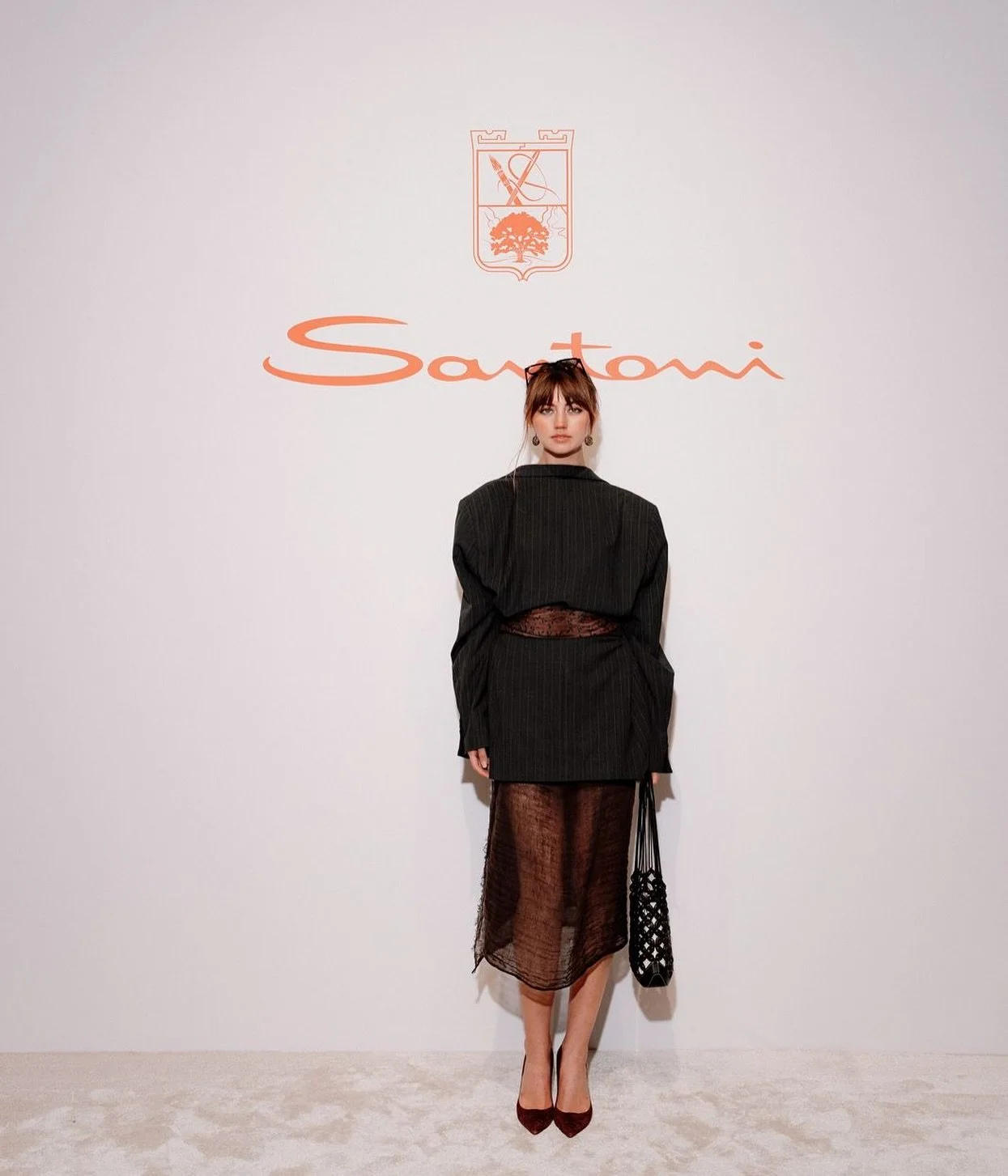 Lester attends the Santoni SS26 Presentation in Milan