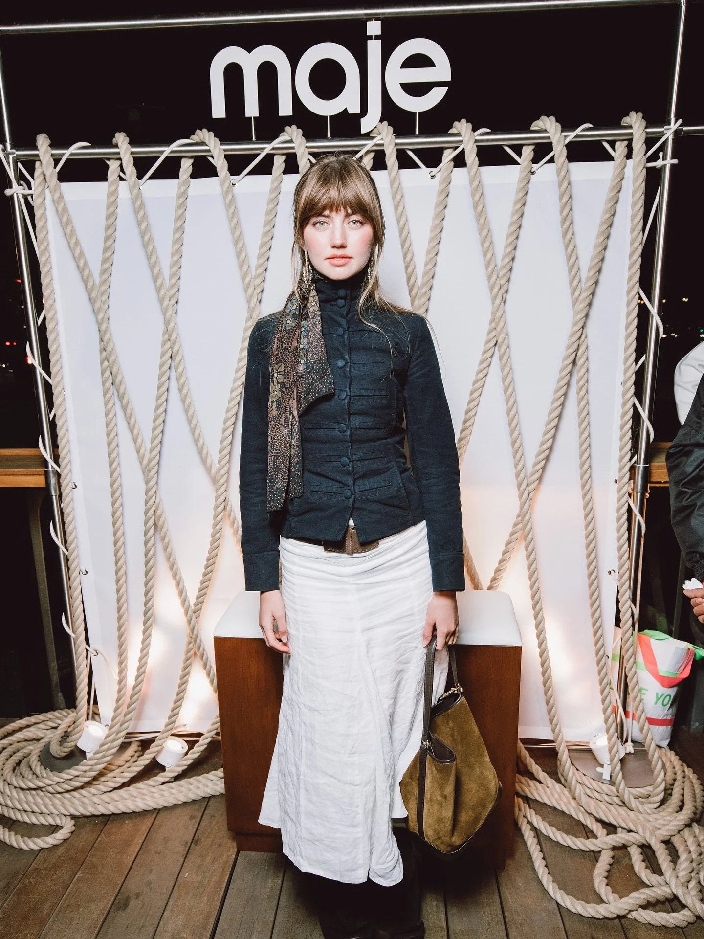 Lester attends the Maje SS26 party in Paris