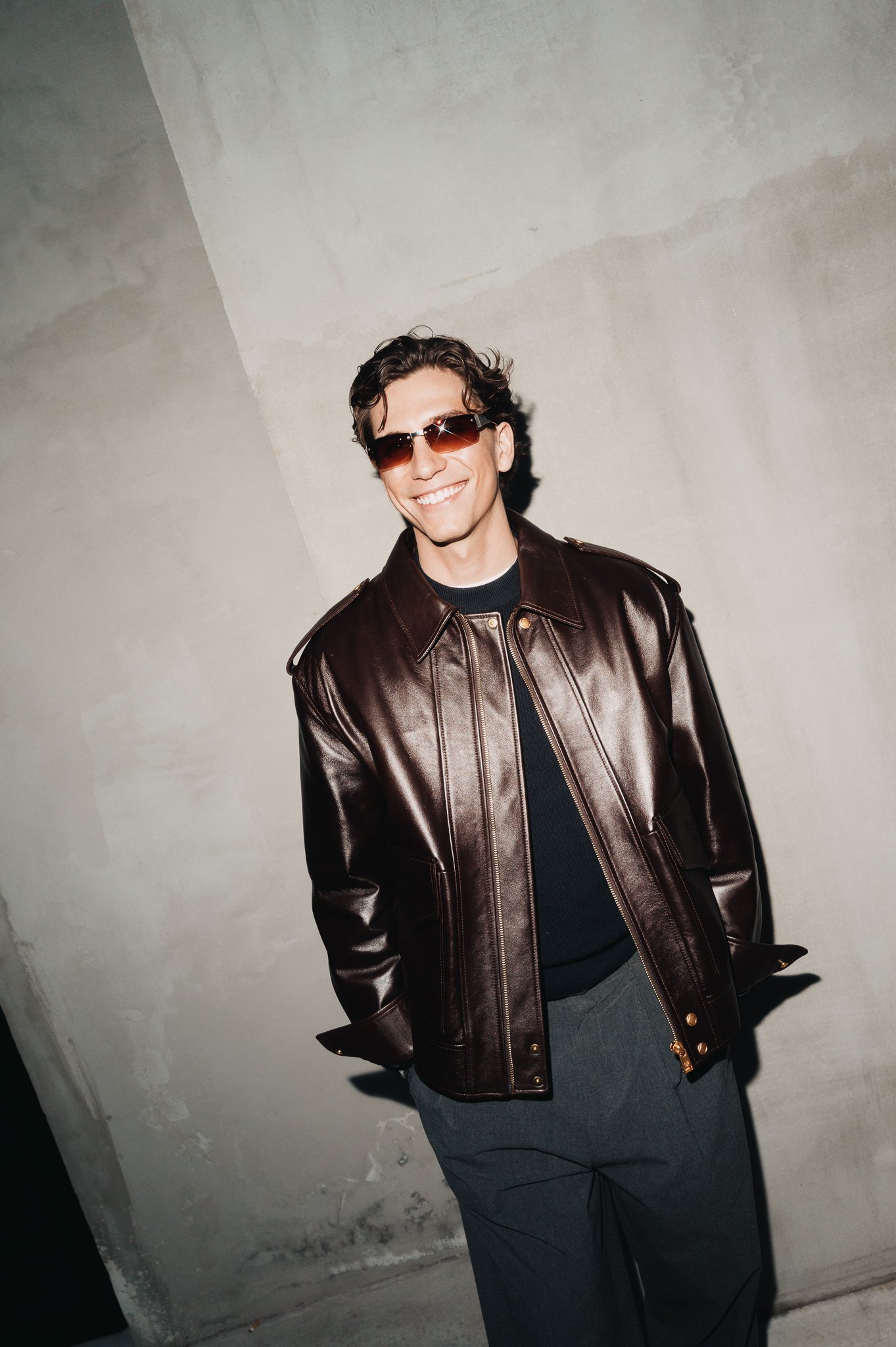Amai attends Canali at Milan Fashion Week