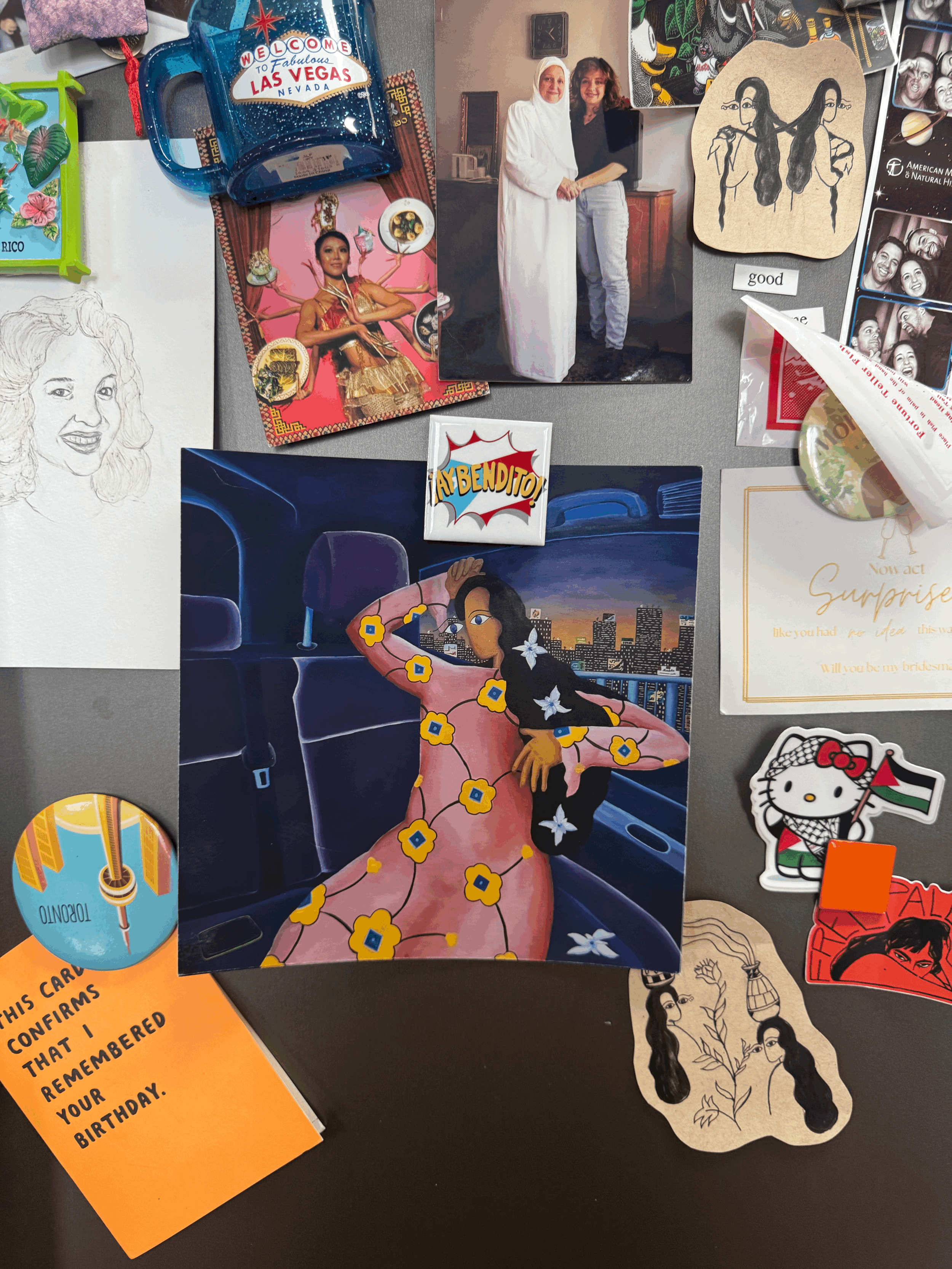 You're In Two Places at the Same Time, In My Heart and On My Mind Print