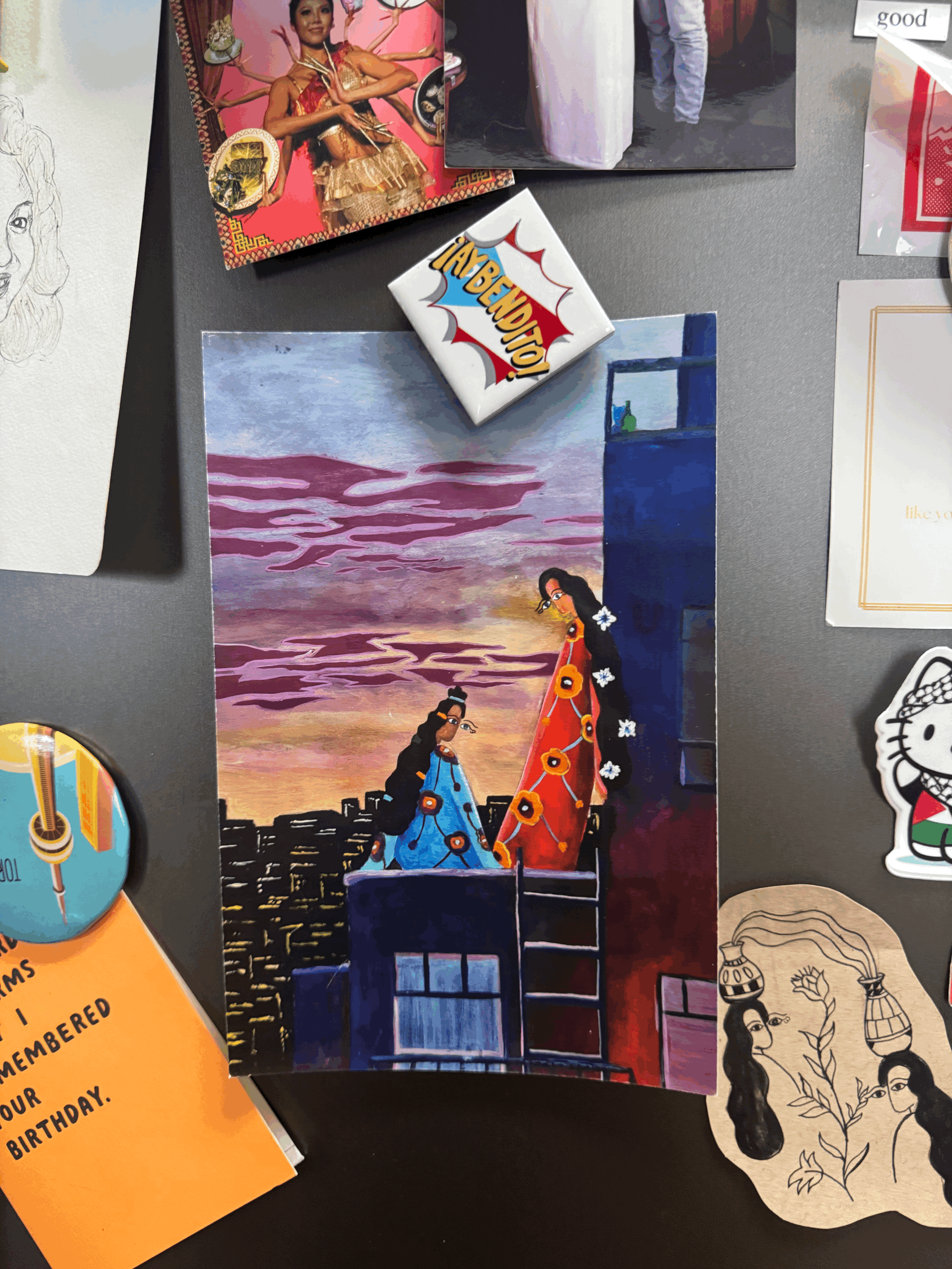 Look Into Your Heart and You'll See Me Waving Print