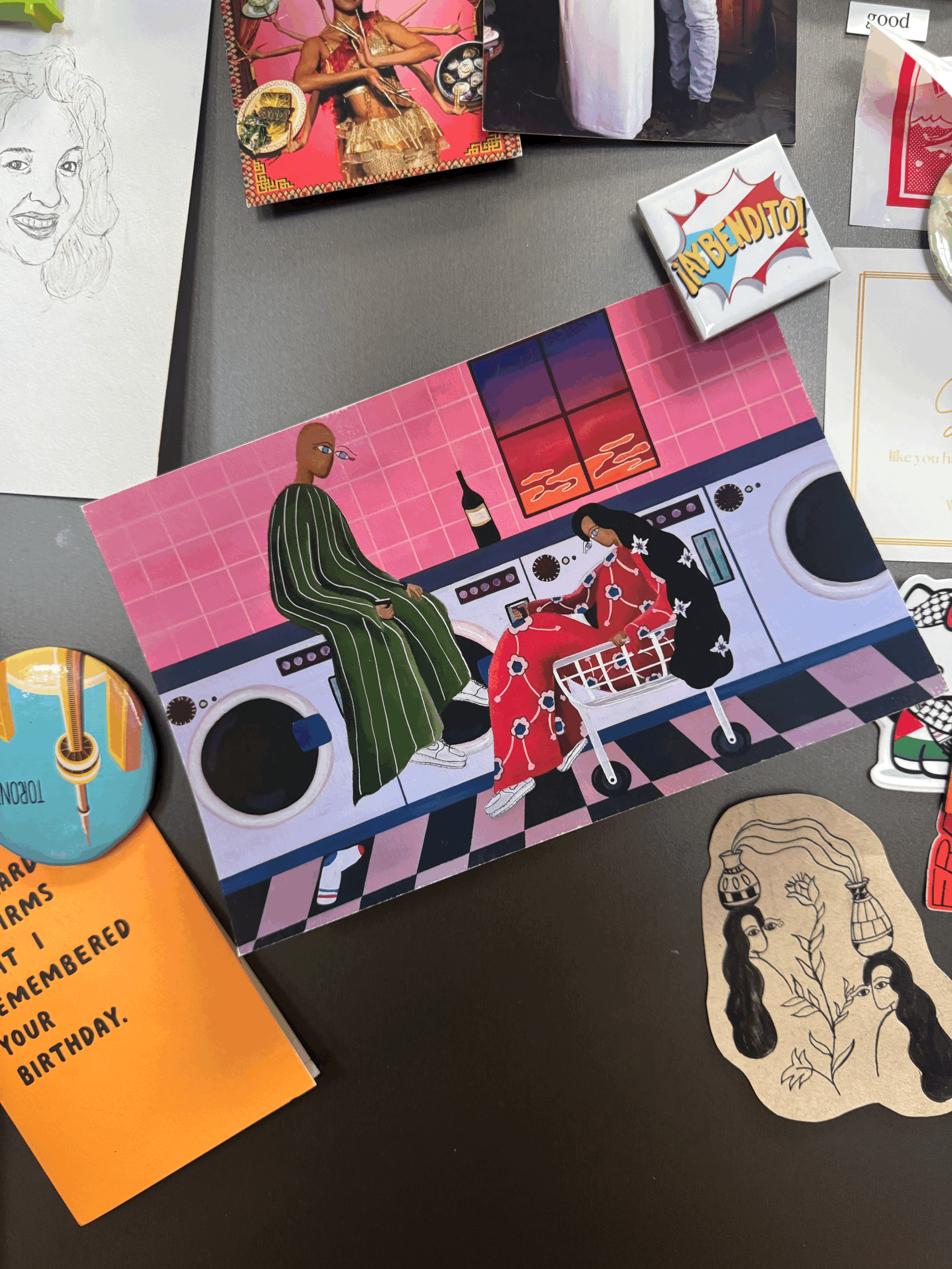 Date at the Laundromat Print