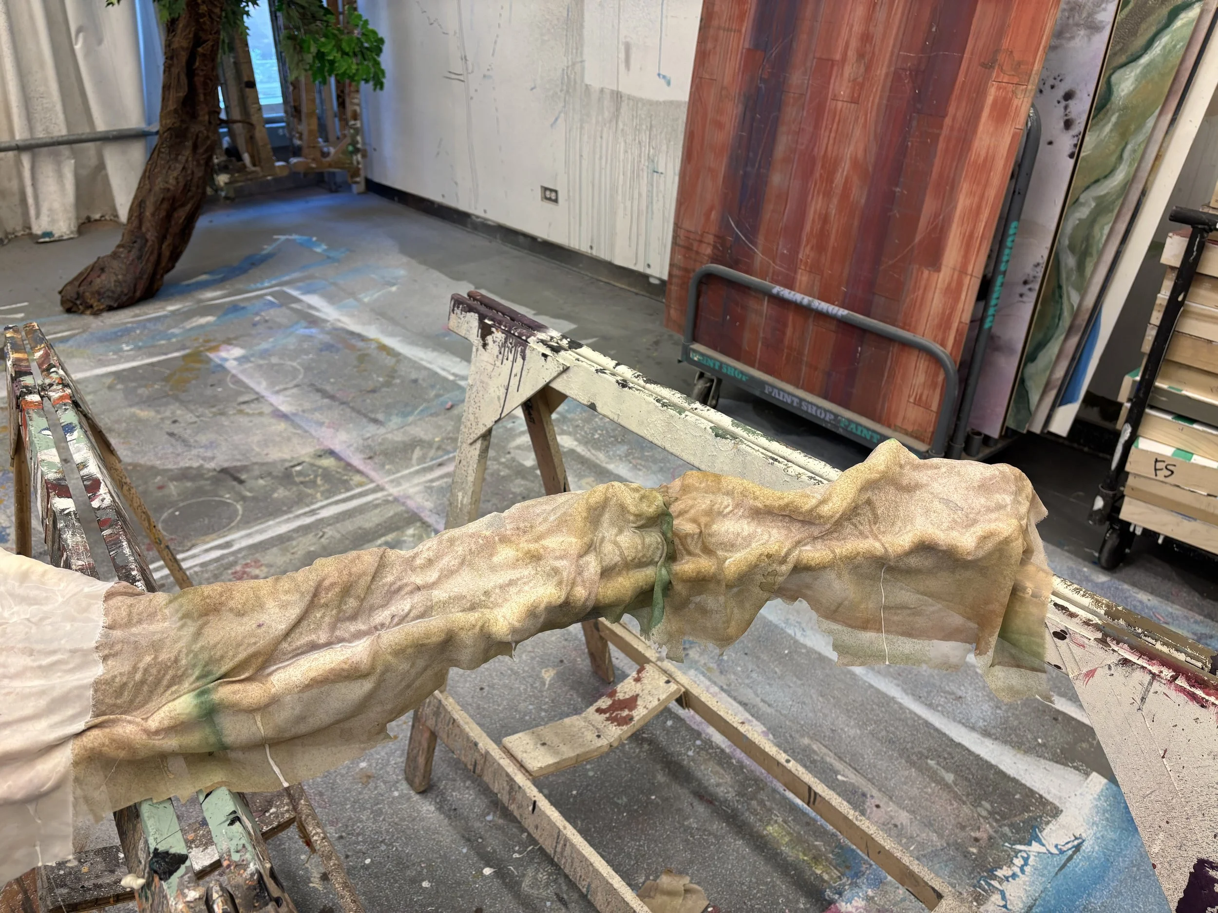 Fabric Gluing - Step 1