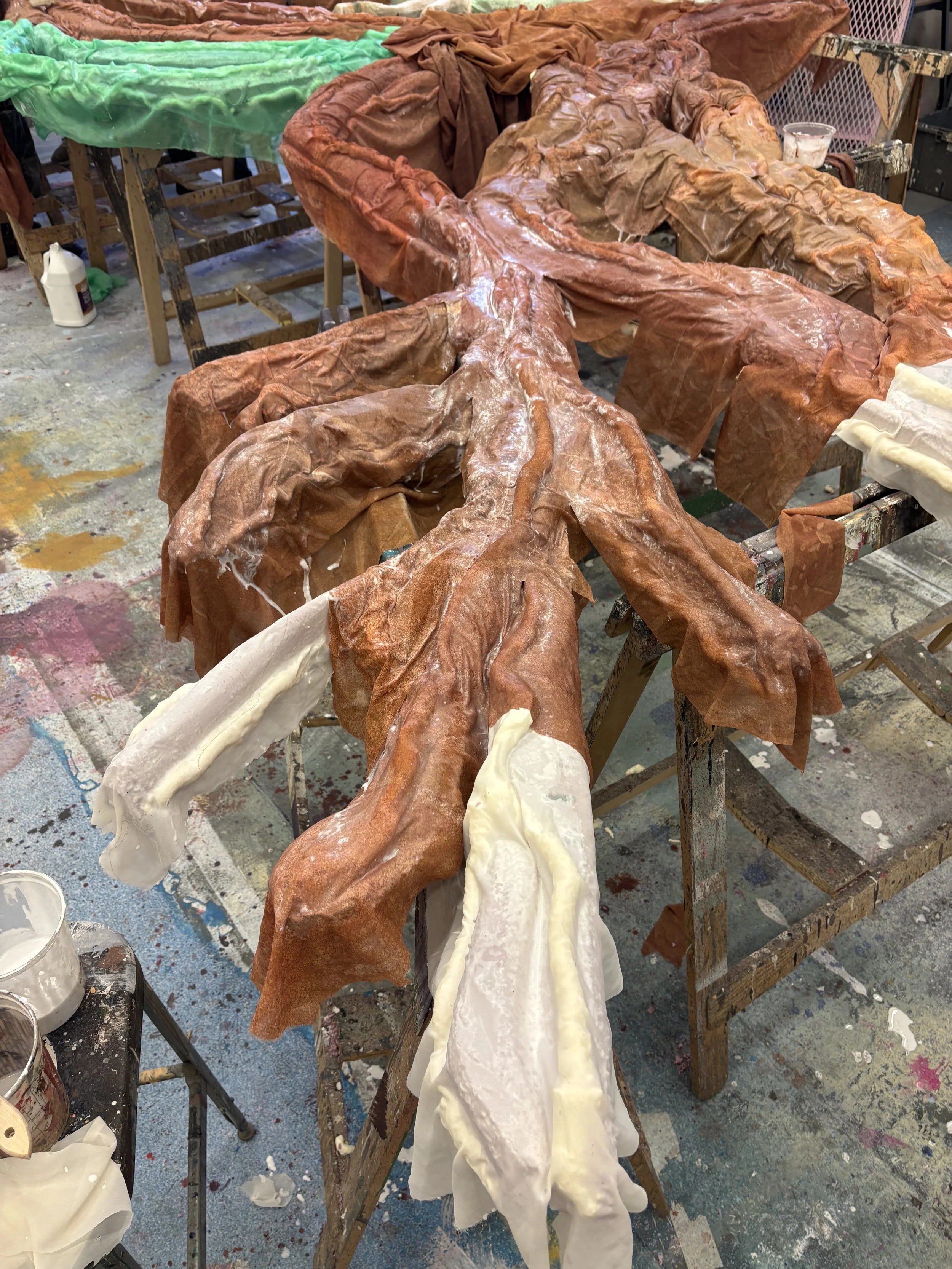 Fabric Gluing - Step 2 Close Up