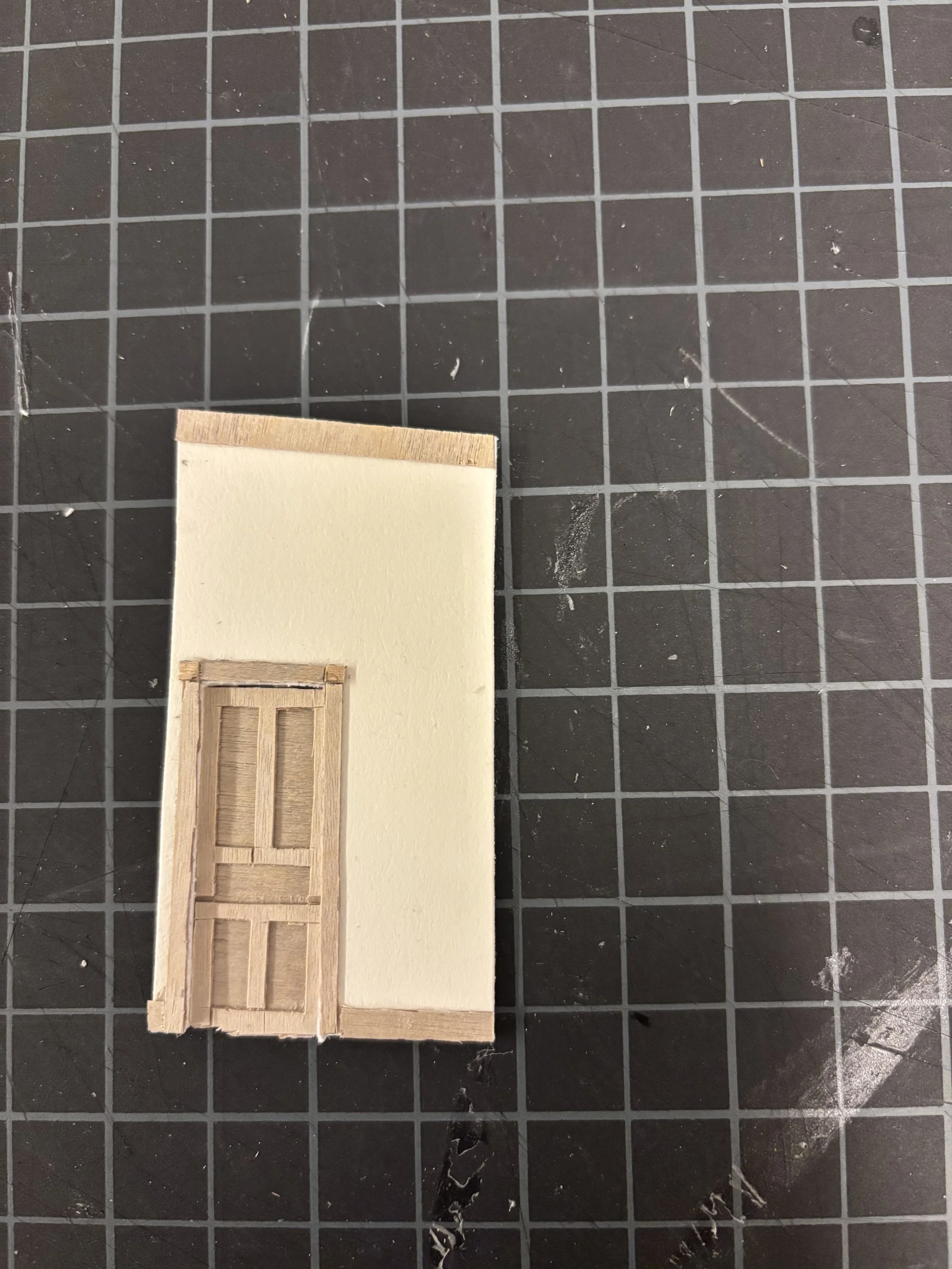 1/4" scale door wall