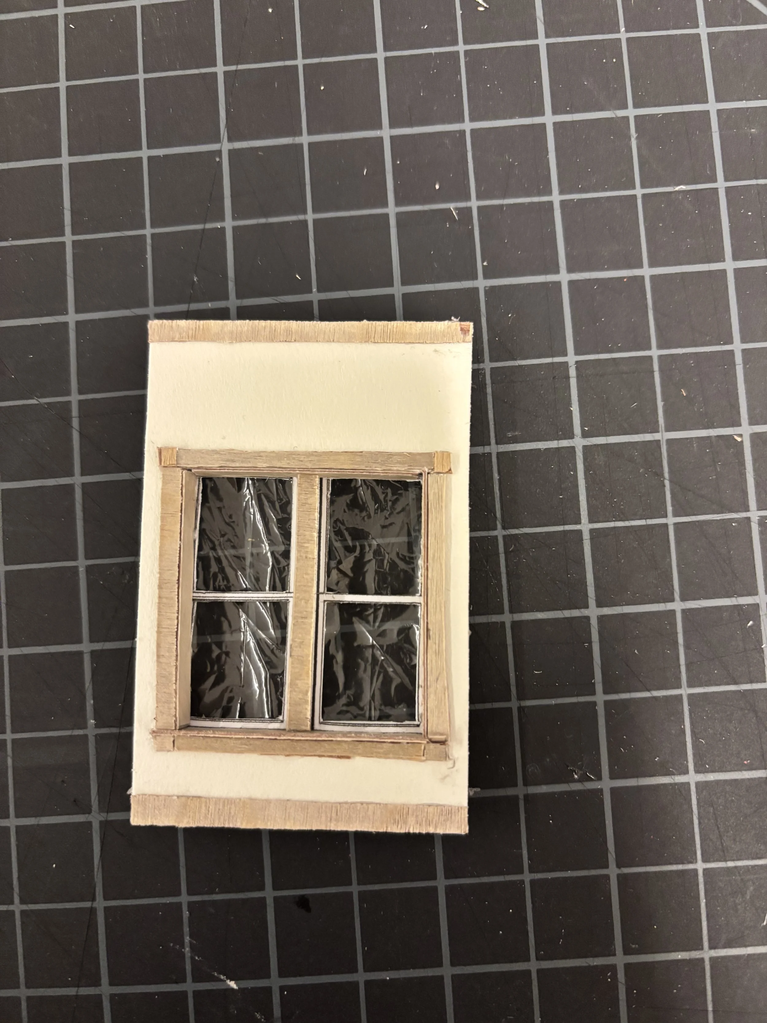 1/4" scale window wall