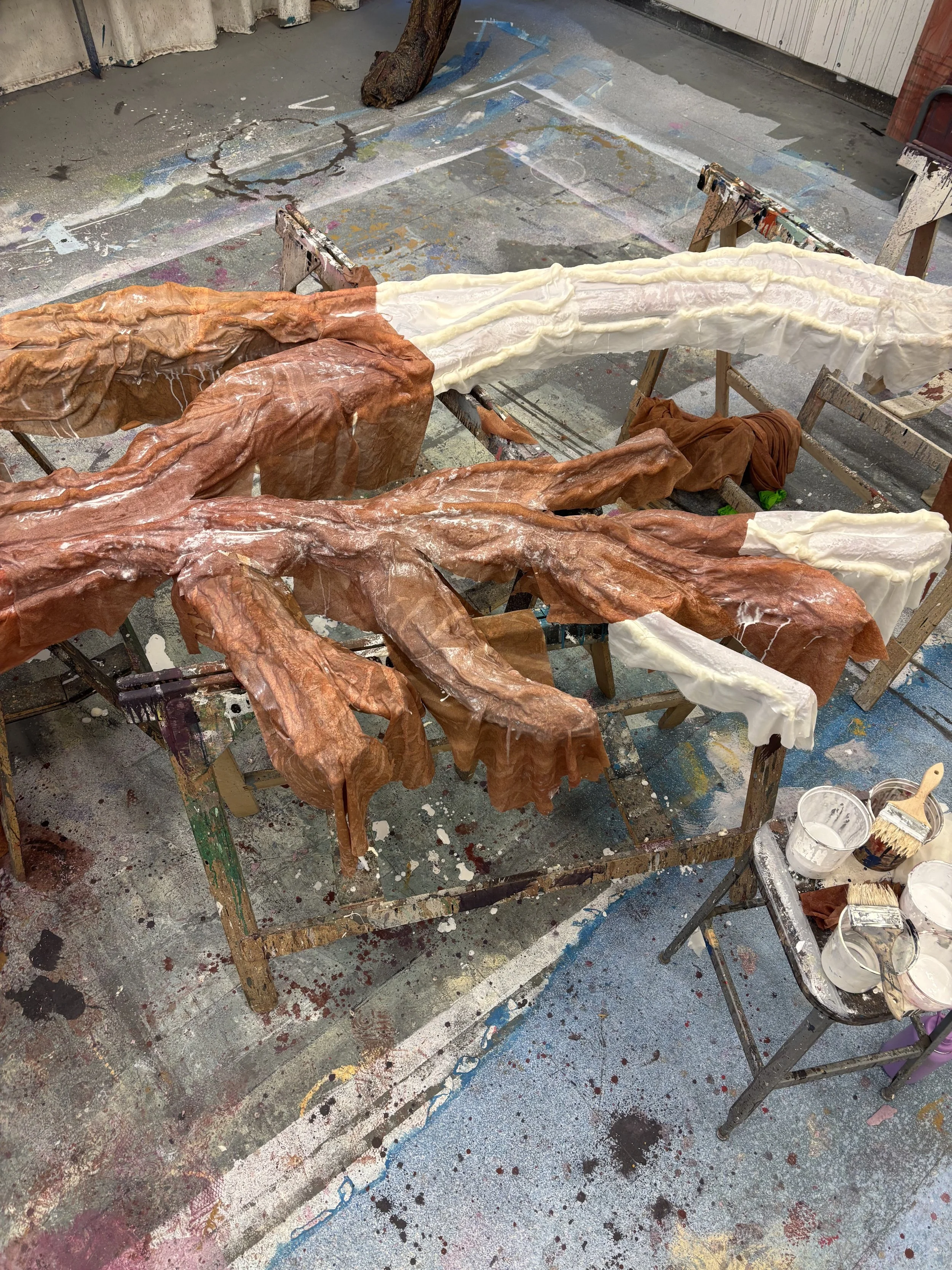 Fabric Gluing - Step 2 Above