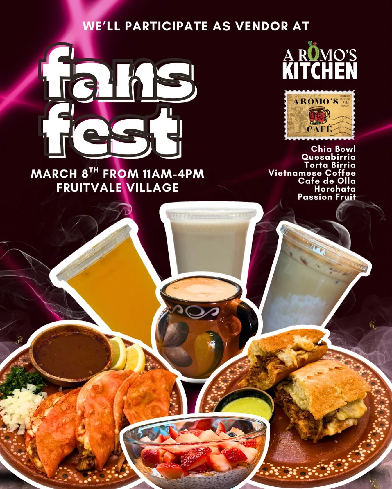 Este Marzo 8 | 11AM&ndash;4PM nos vamos para Fans Fest 🔥 @oakland68s @oakland.fansfest 

A Romo&rsquo;s Cafe (@aromoscafe) y A Romo&rsquo;s Kitchen (@aromoskitchen) estaremos como vendors en Fruitvale Village llevando nuestros sabores signature dire